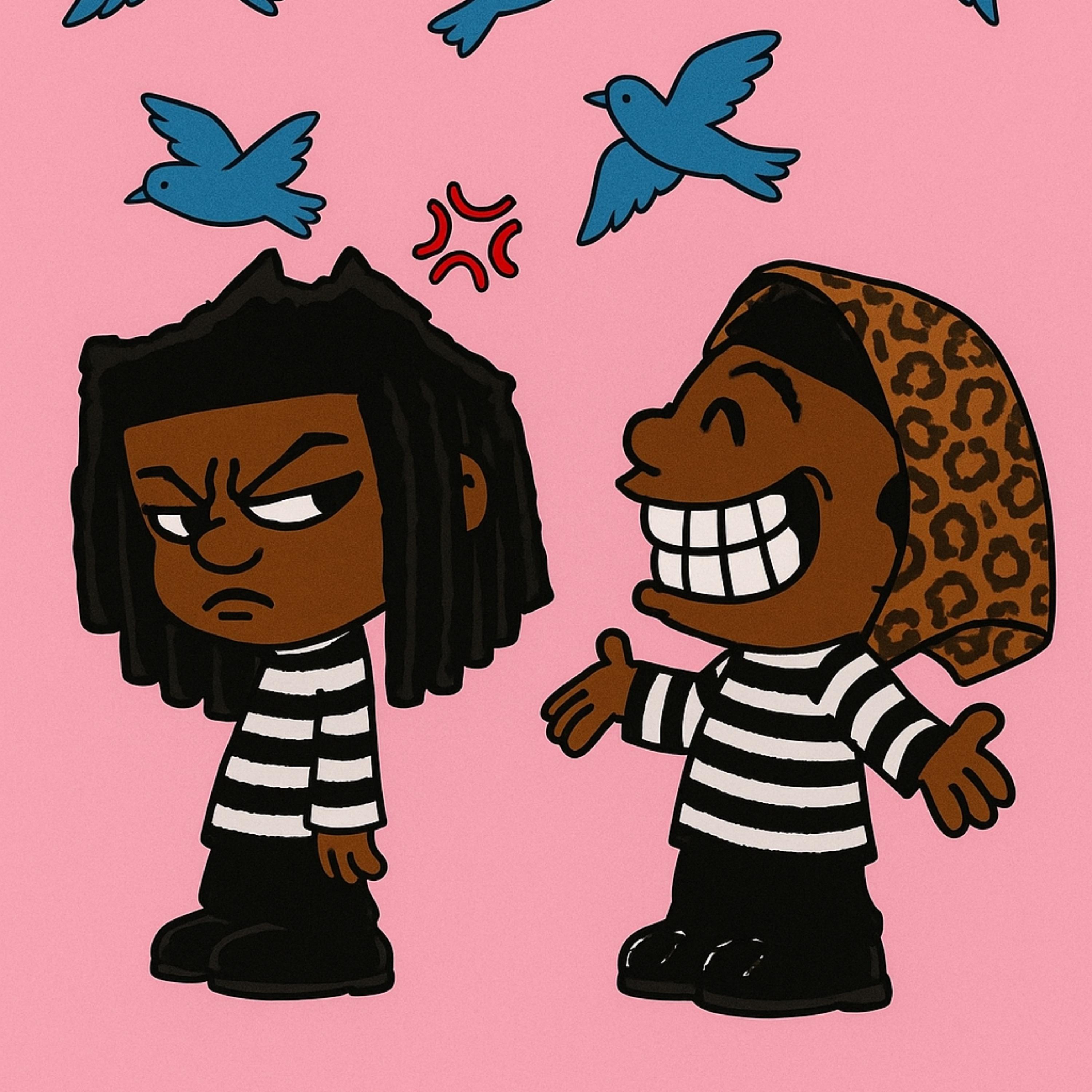 White & Red Flags artwork