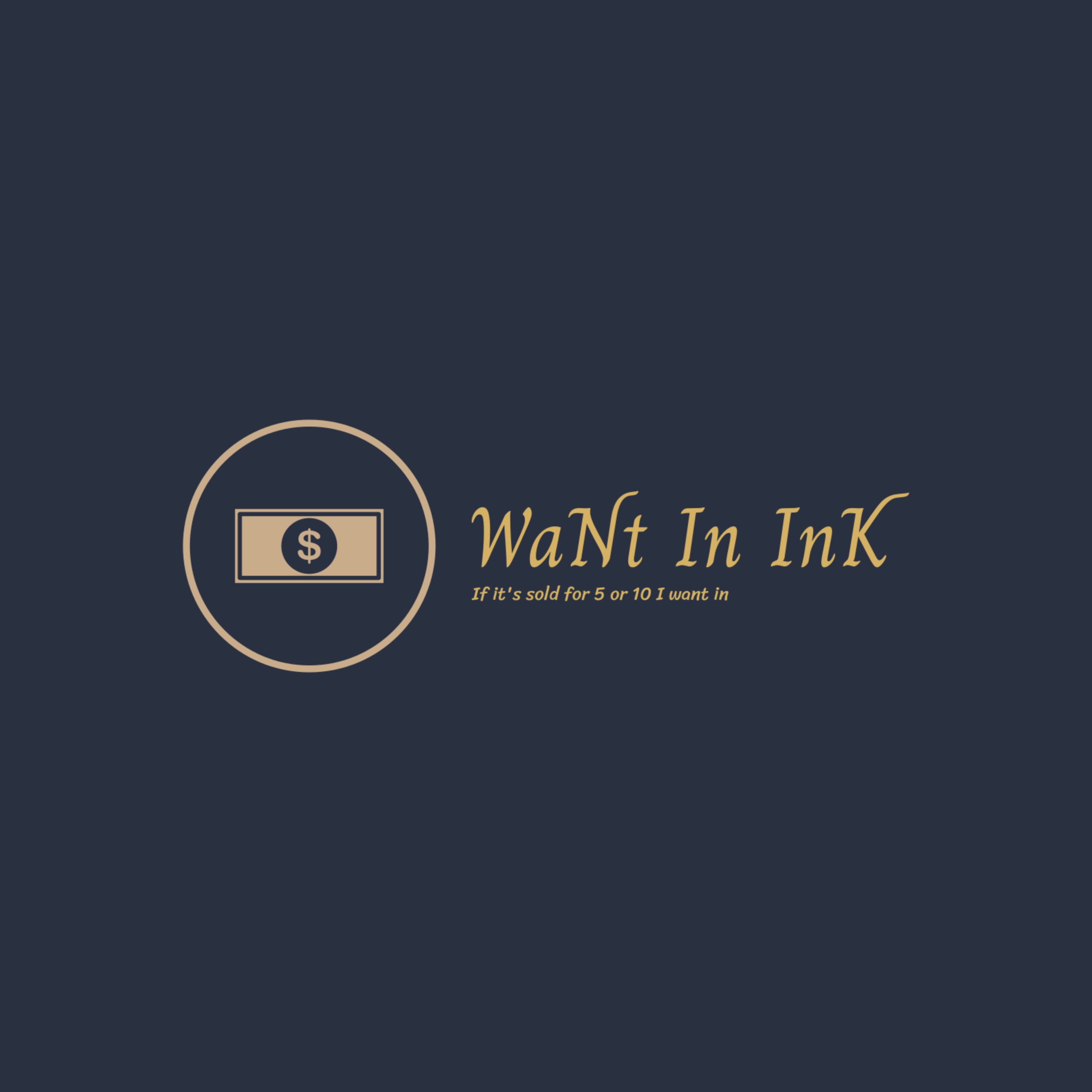 want In ink if sold for 5 or 10 I want in artwork
