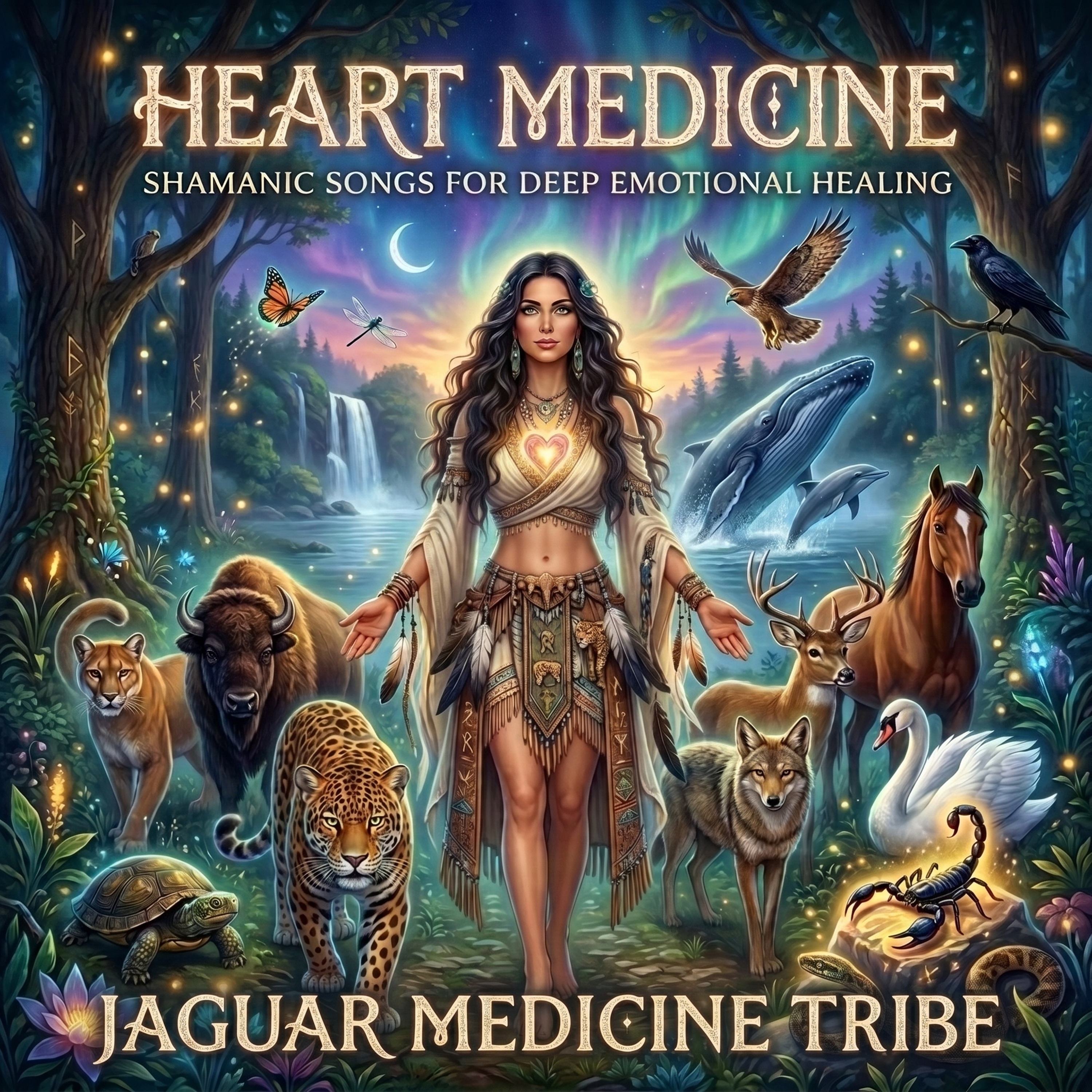 Heart Medicine - Shamanic Songs for Deep Emotional Healing by Jaguar Medicine Tribe cover art