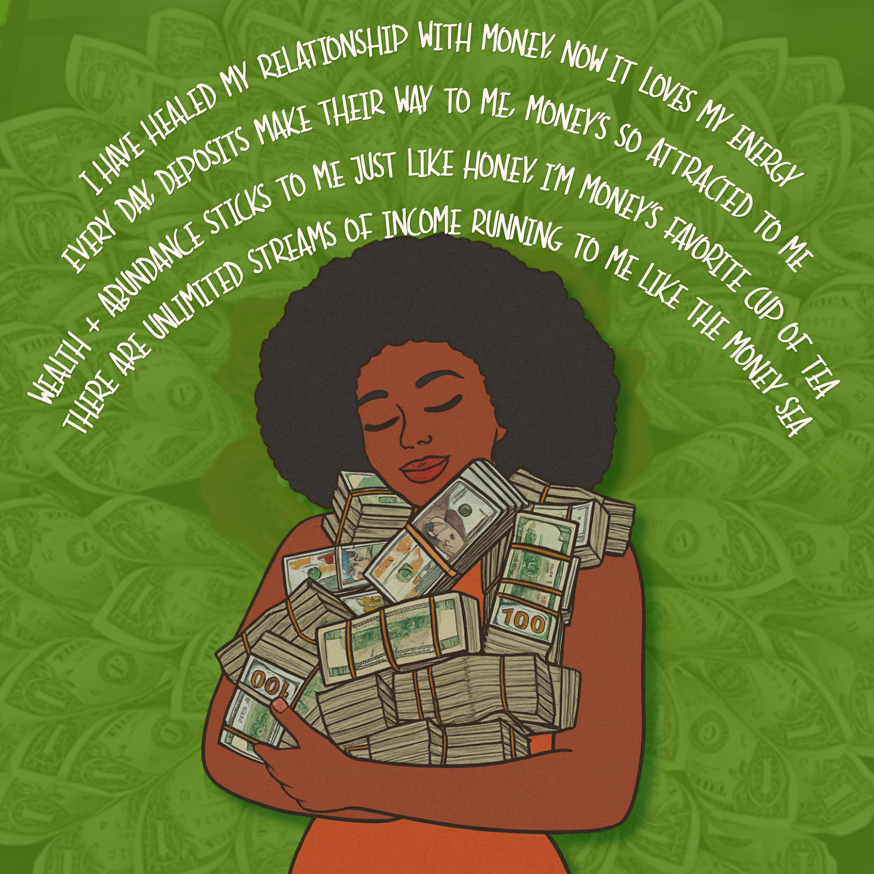 i have healed my relationship with money artwork