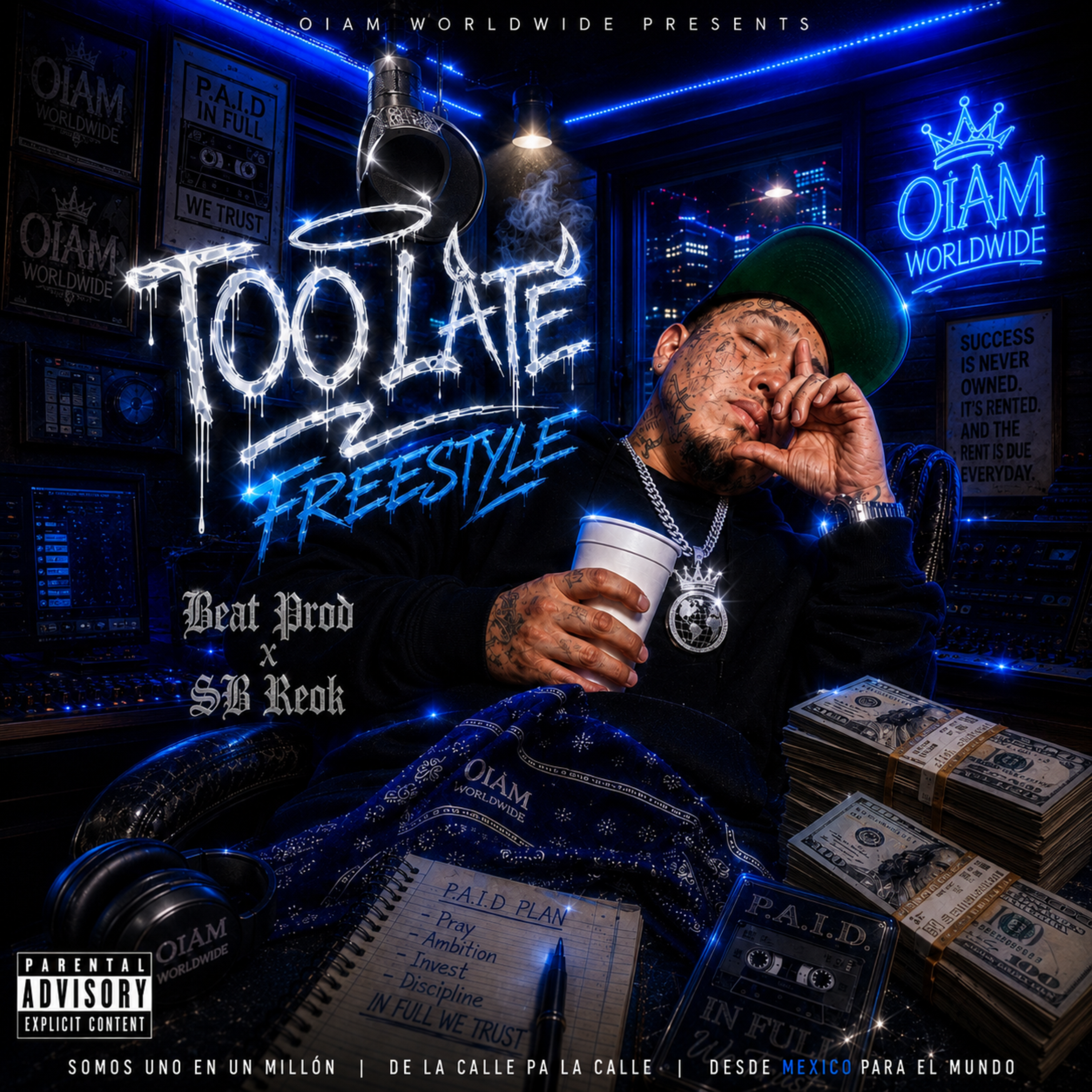 Too Late Freestyle by OiAM Lewi cover art