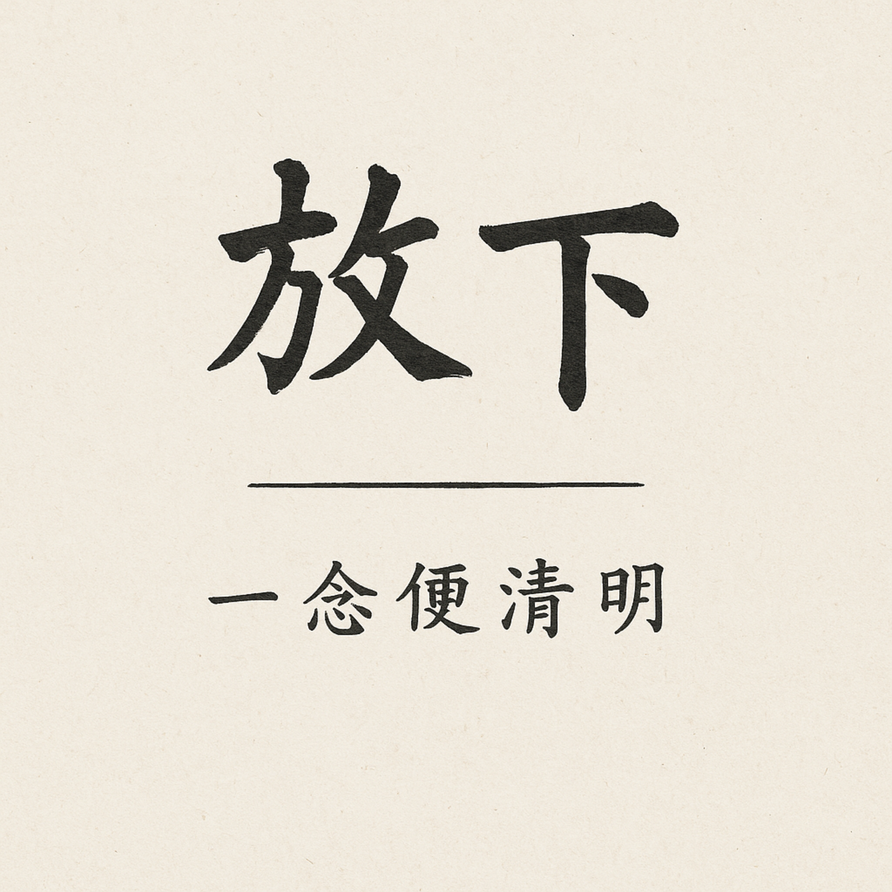 弘一法师-放下 artwork