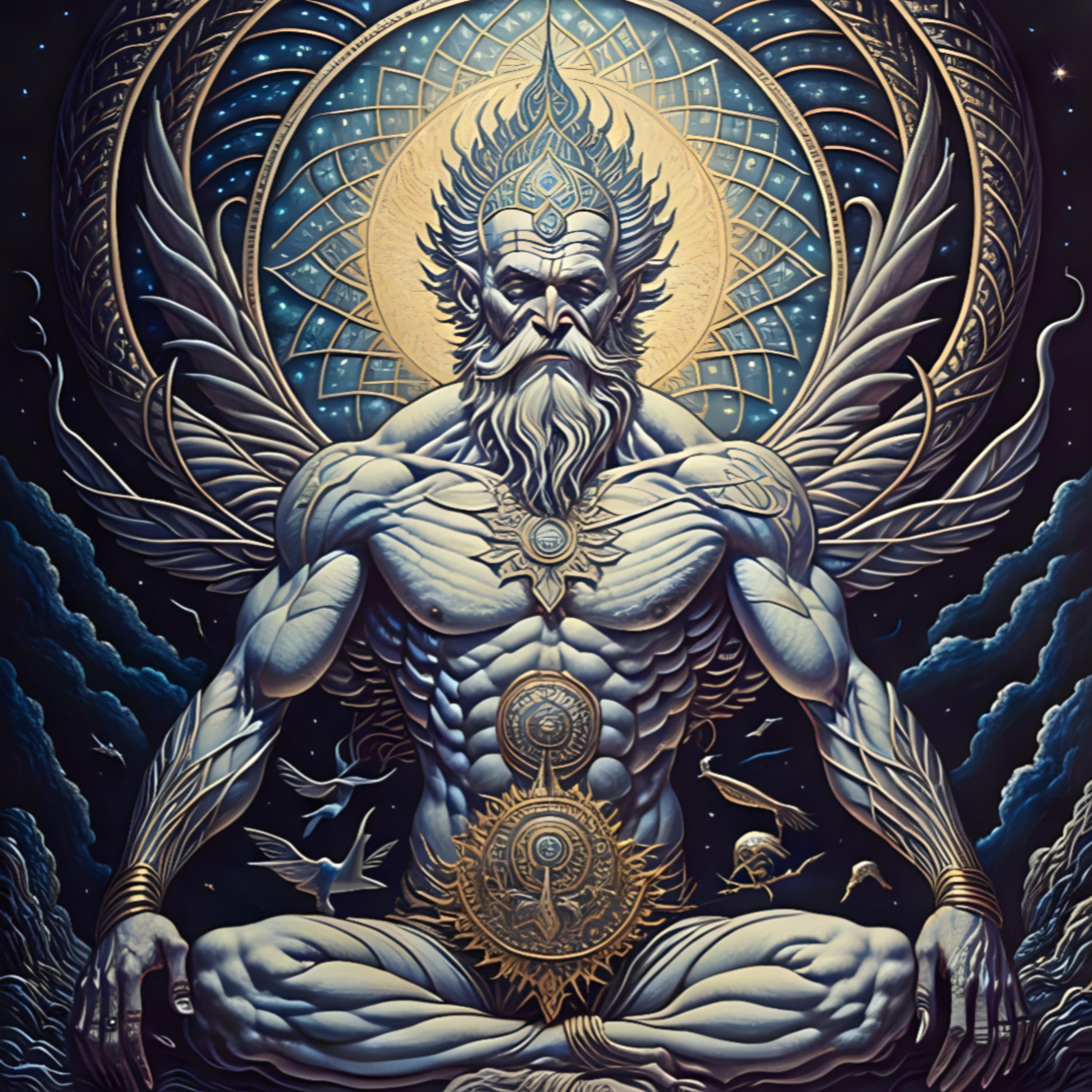 Feeling like a god artwork