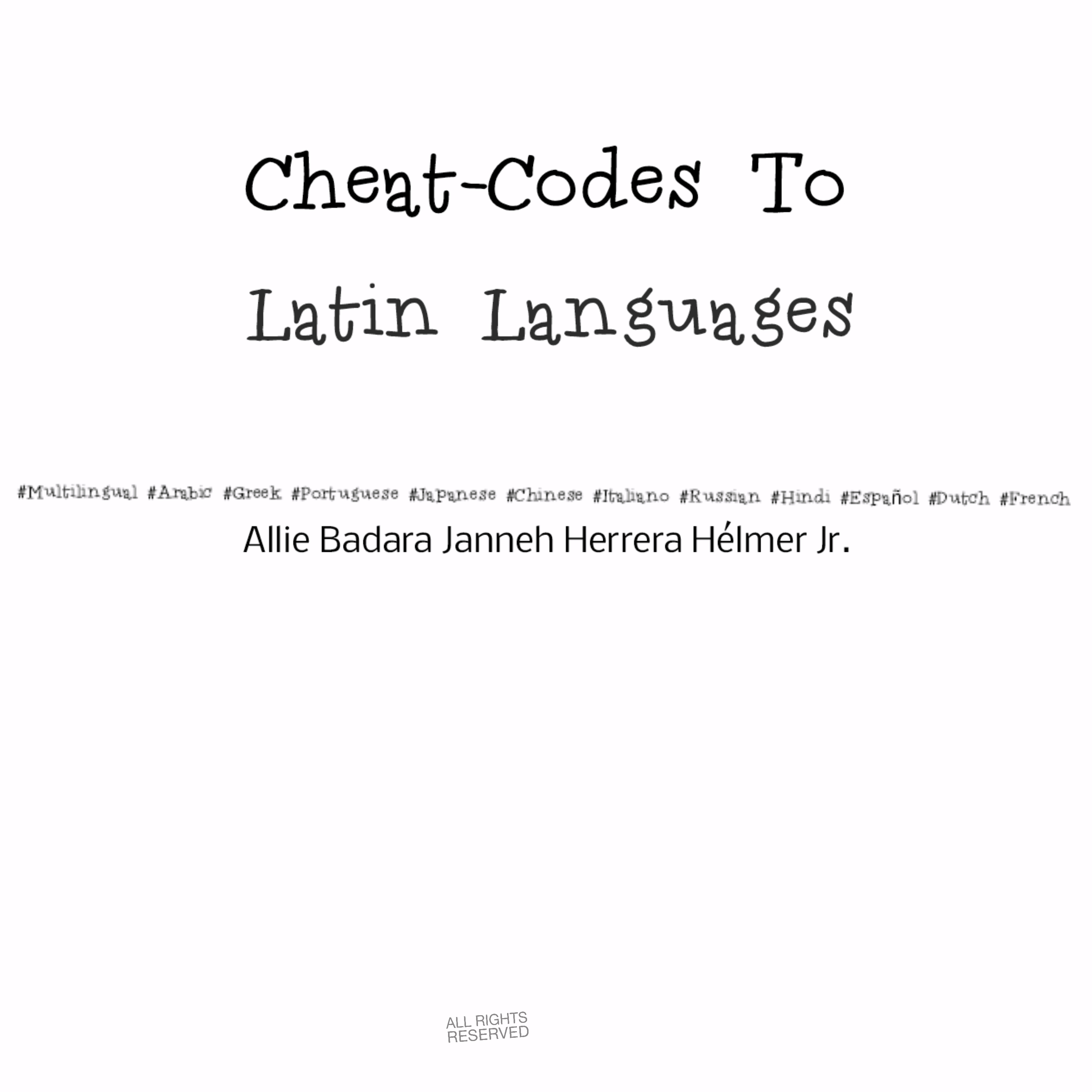 Cheat-Code To Latin Languages! artwork