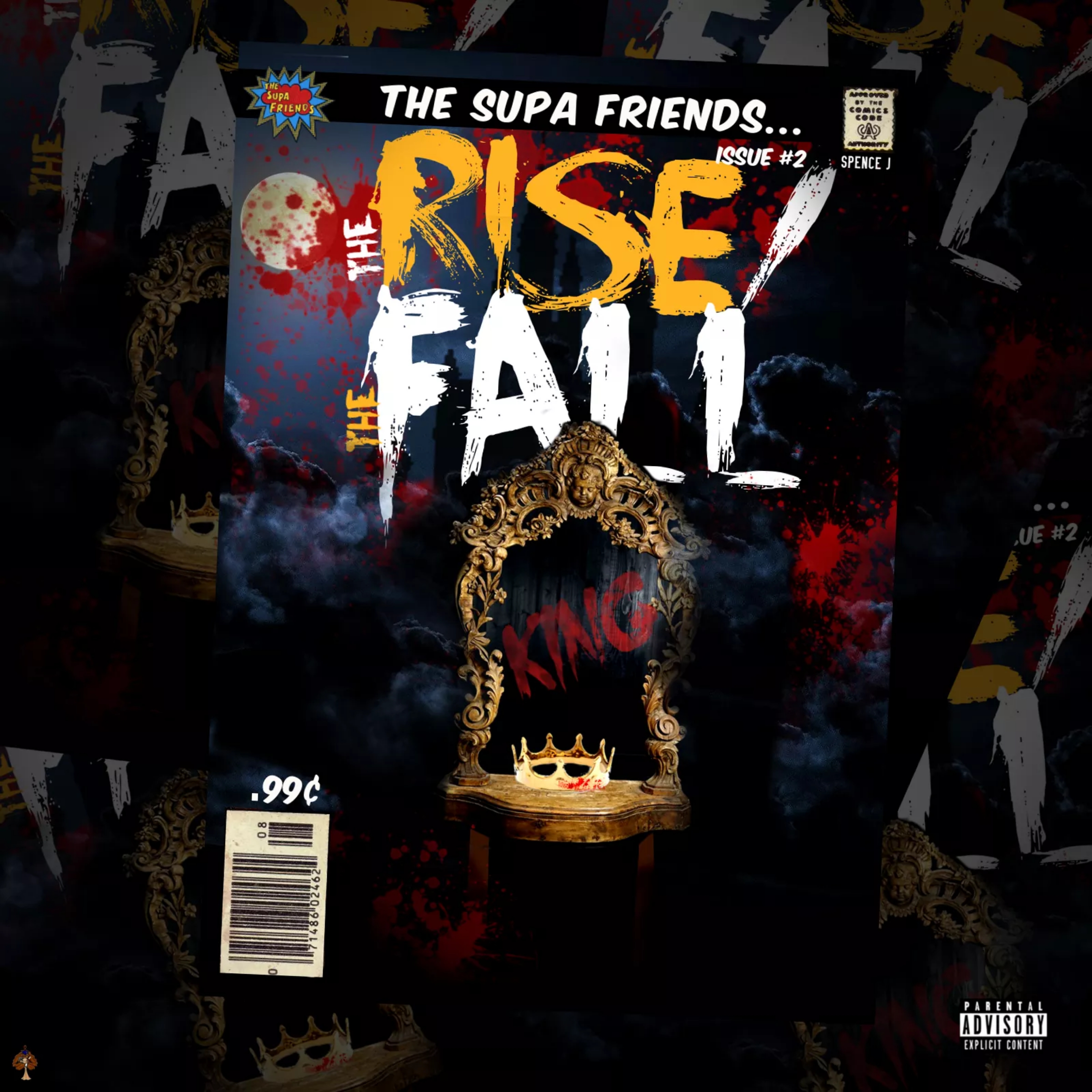 Issue #2 The Rise/The Fall artwork