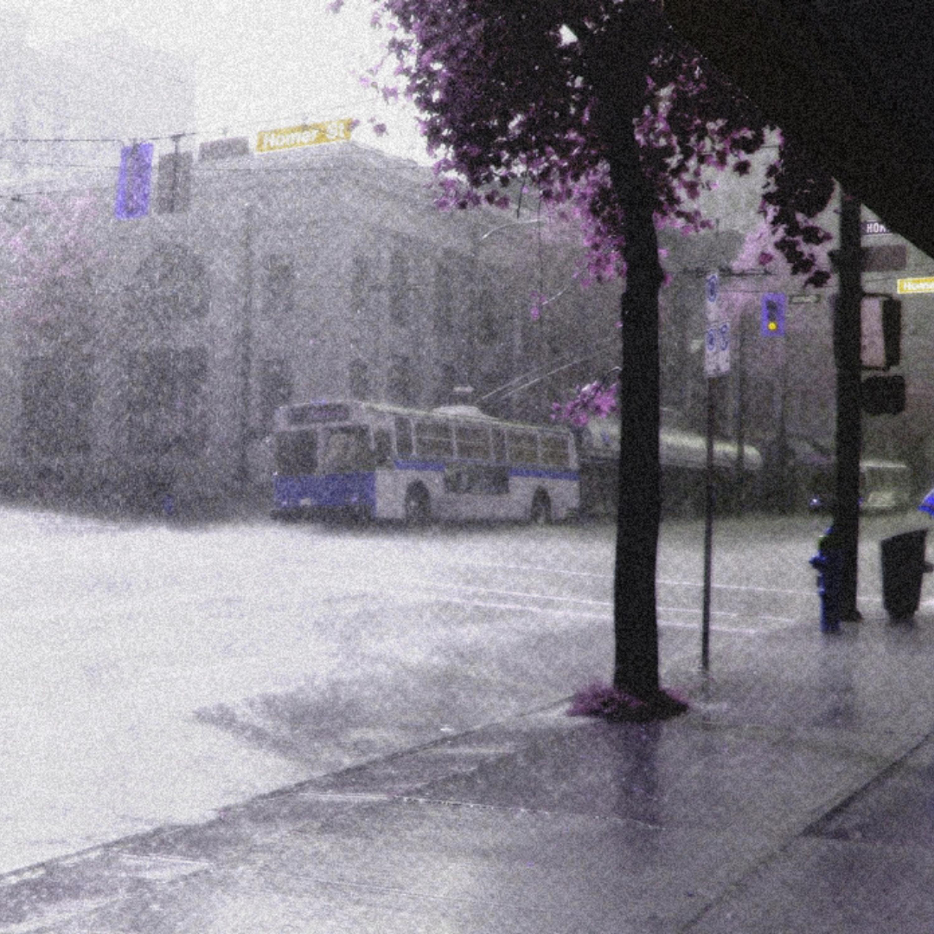 Rainy Day on A School Day artwork