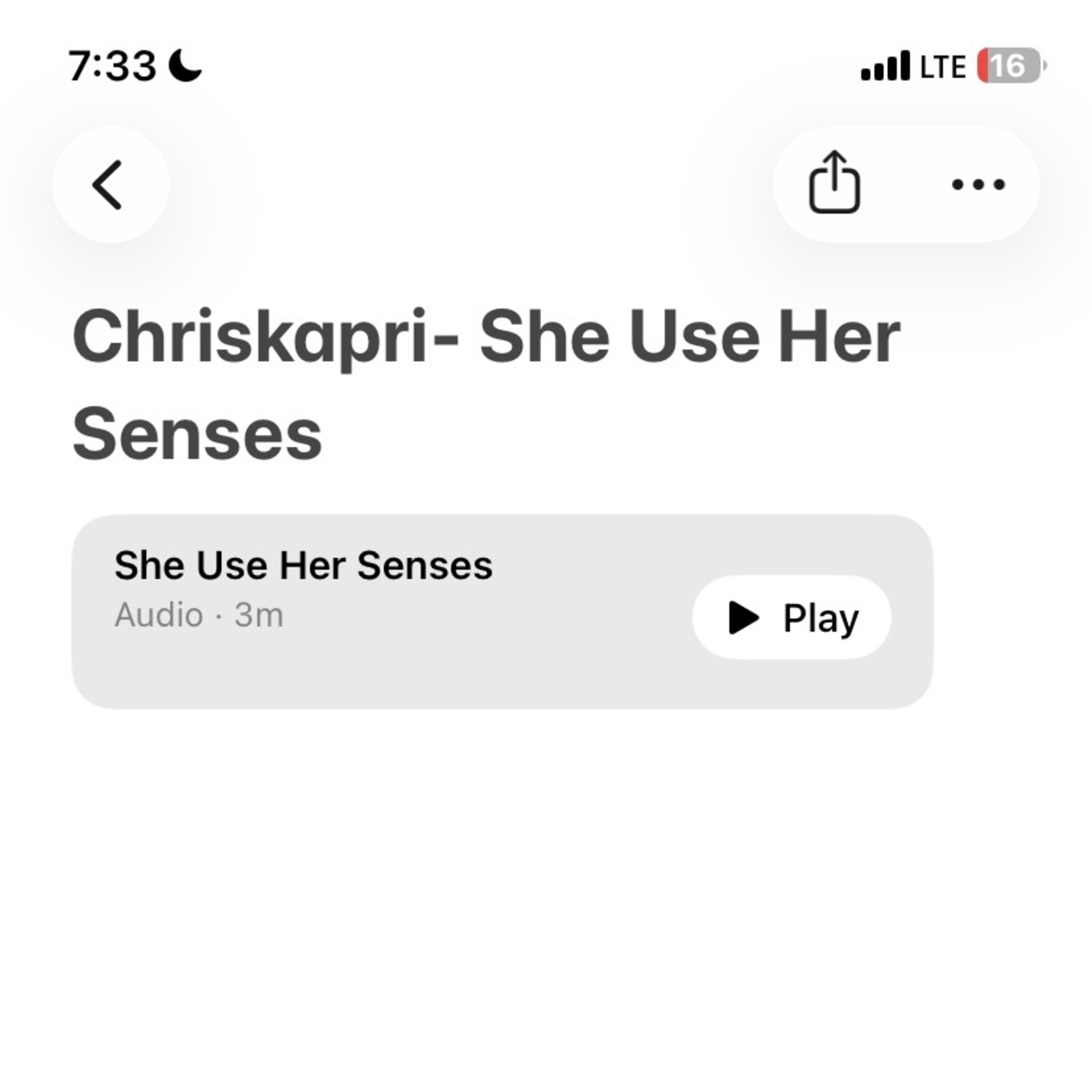 She Use Her Senses artwork