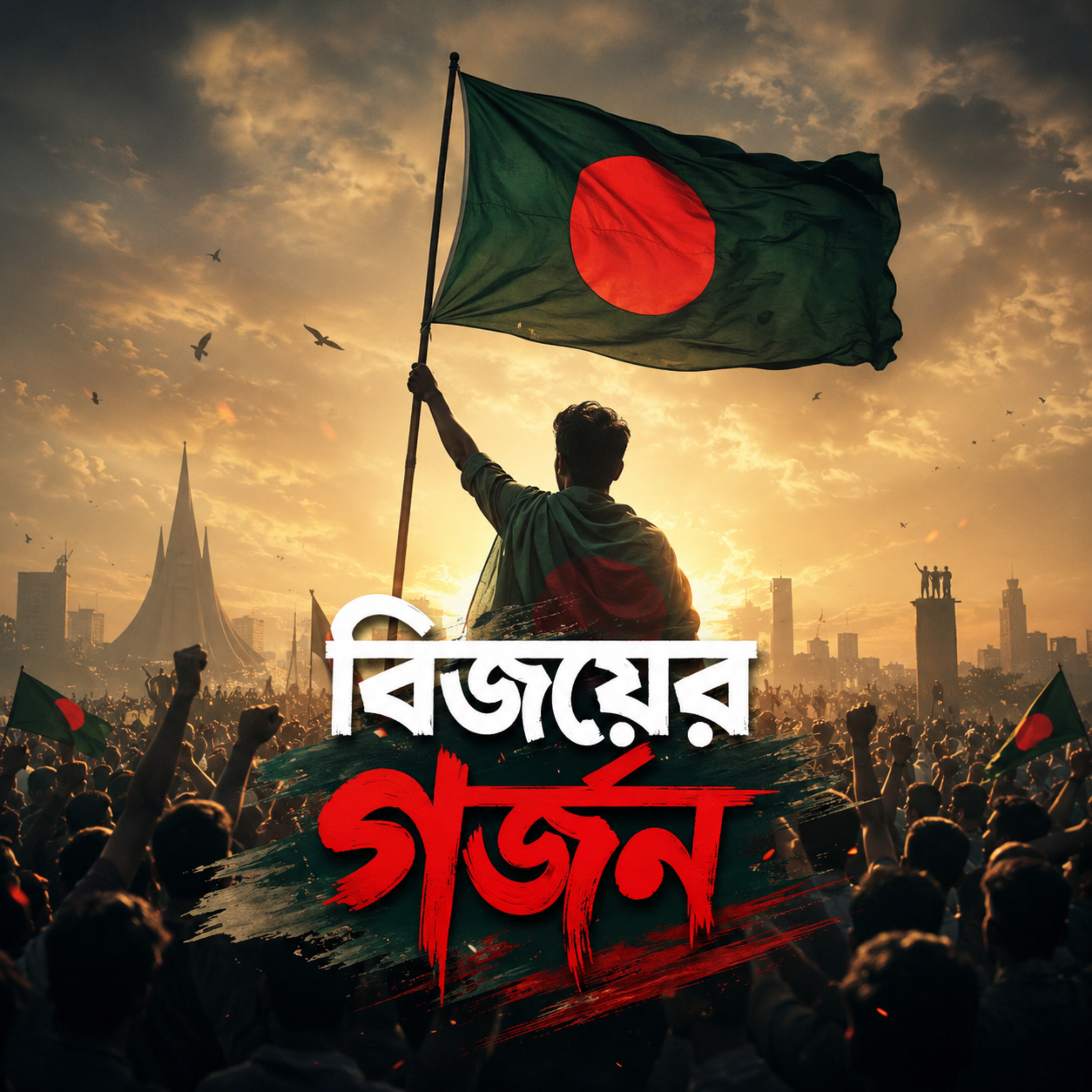 বিজয়ের গর্জন (Bijoyer Gorjon) by Rabiul Karim cover art