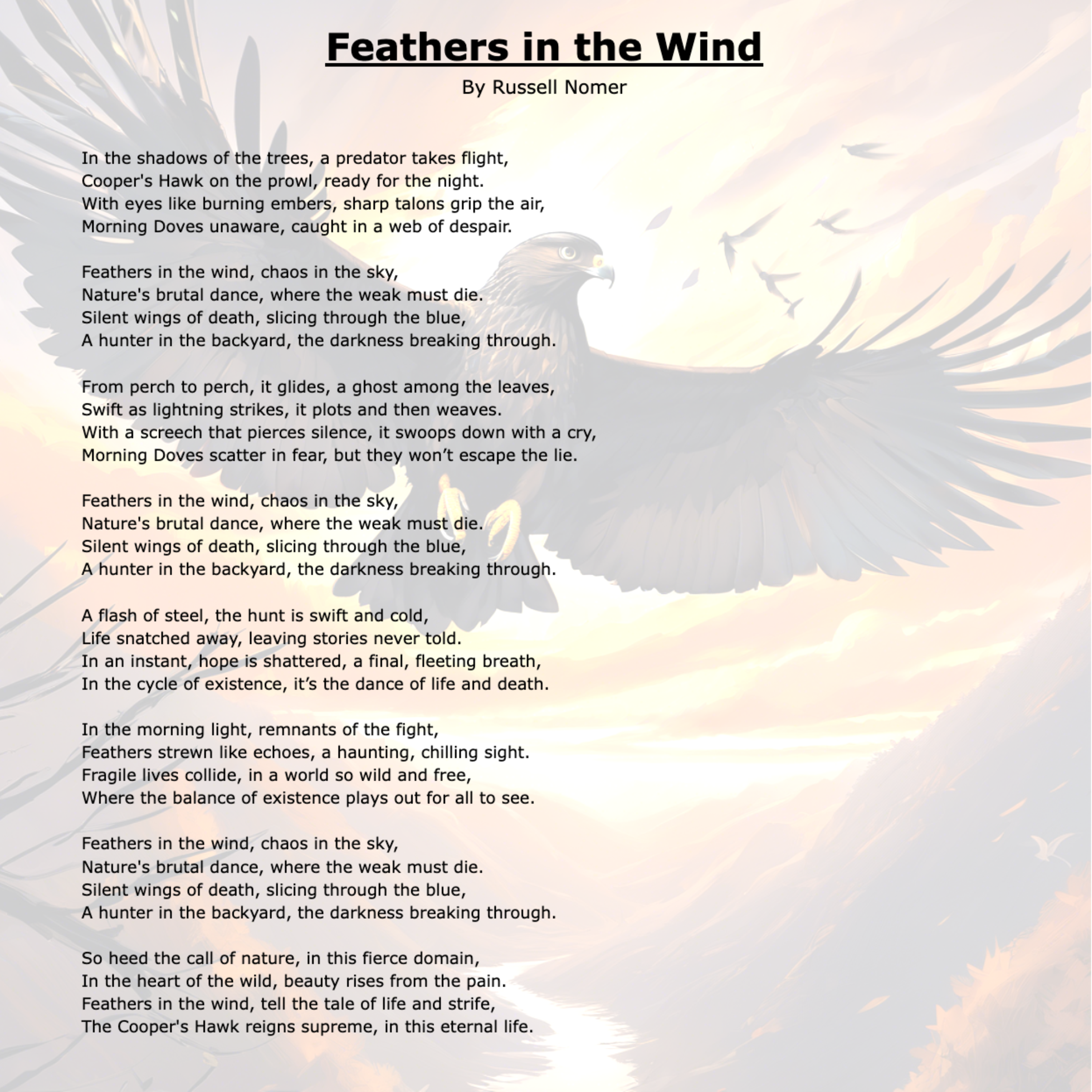 Feathers in the Wind artwork