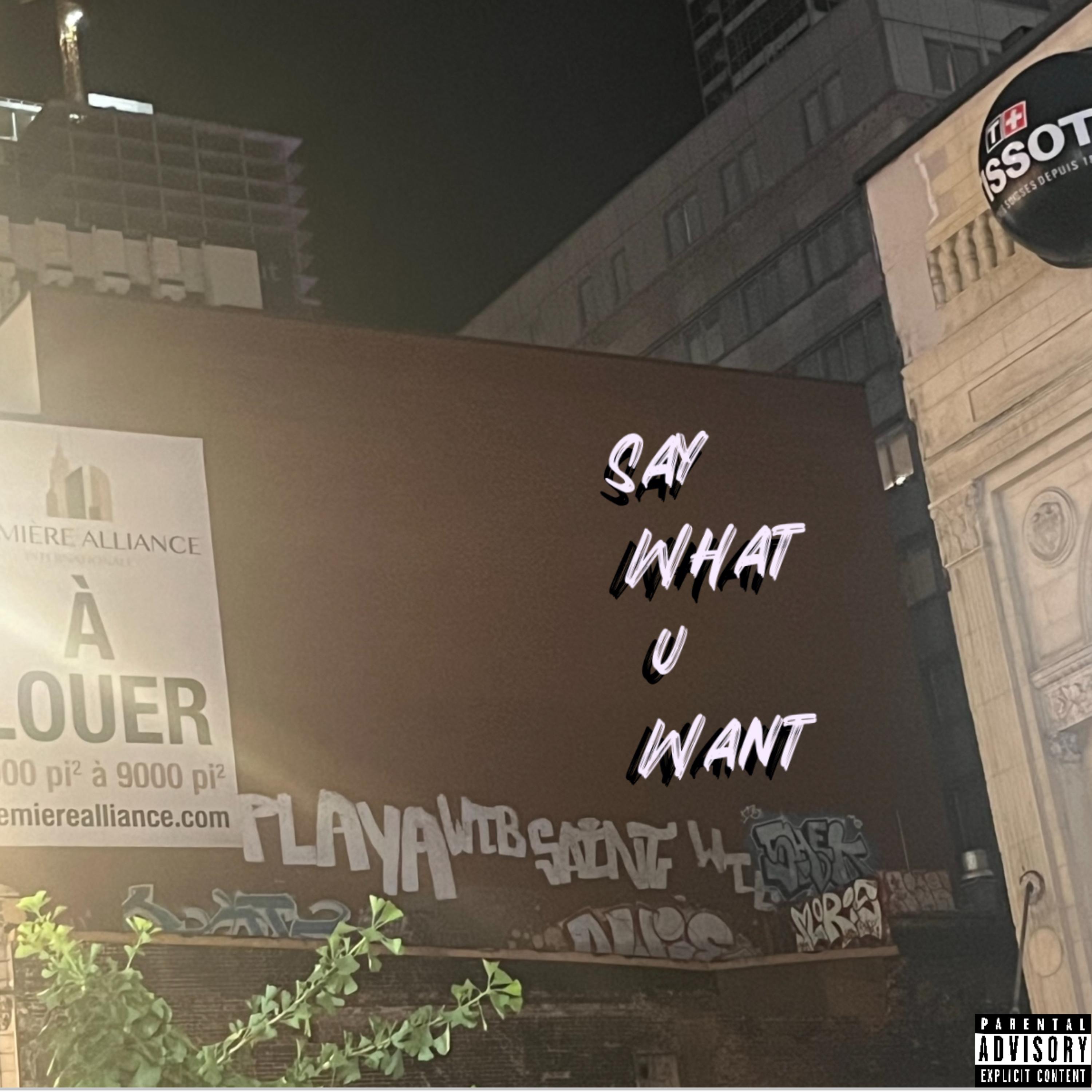 Say What U Want artwork