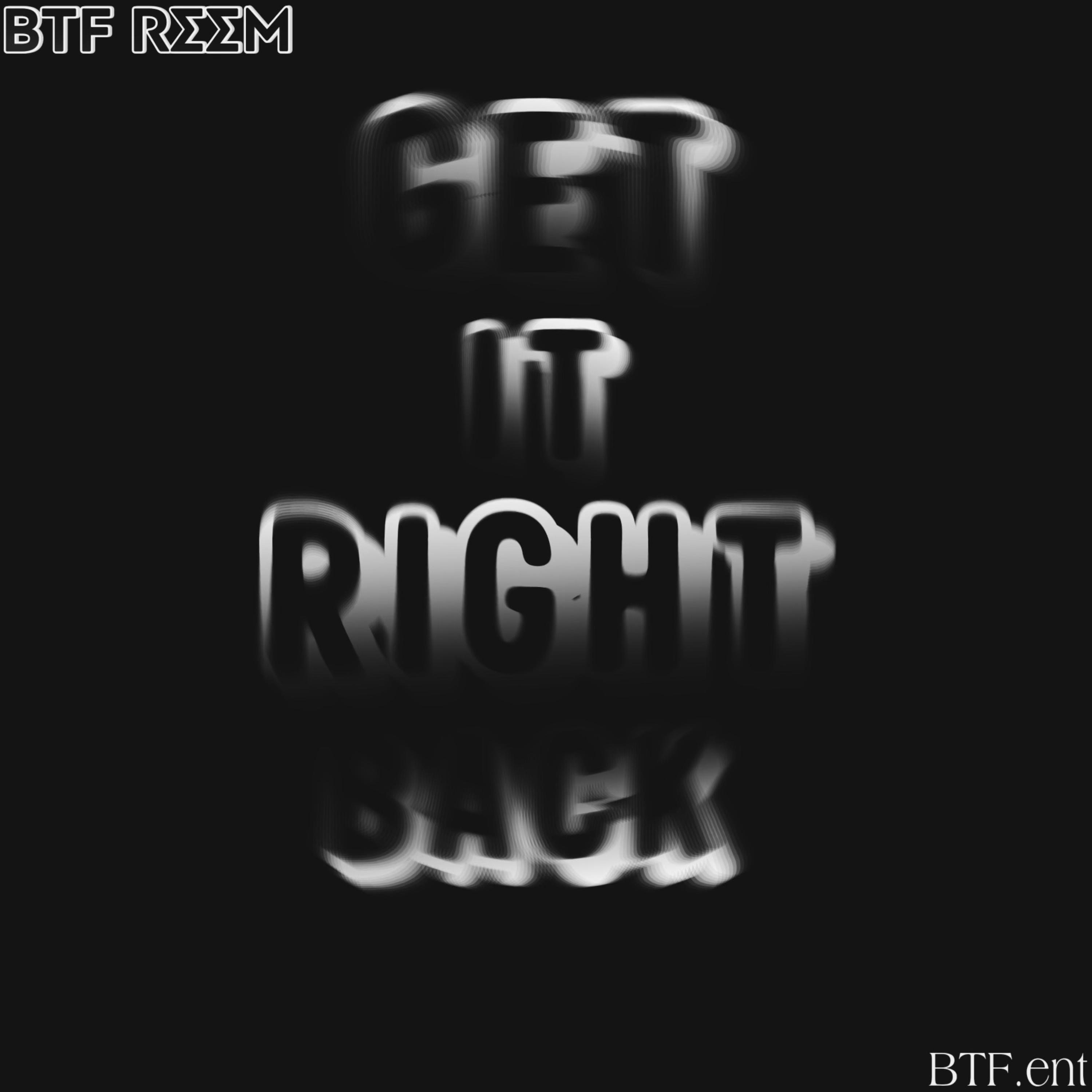 Get It Right Back artwork