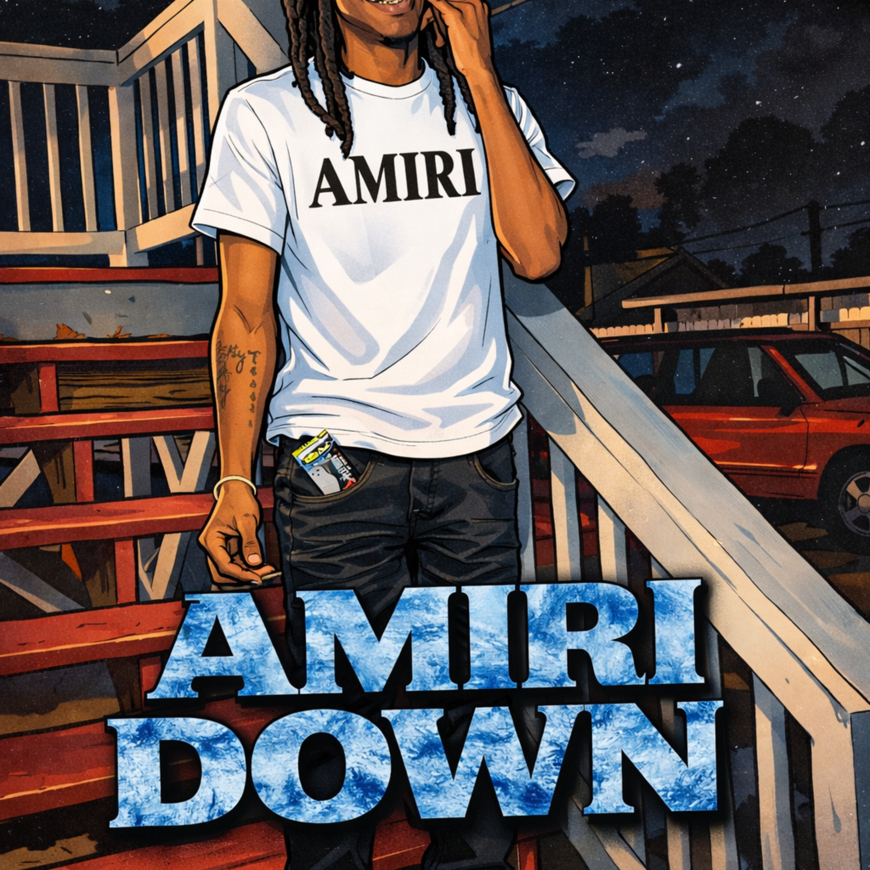 AMIRI DOWN artwork
