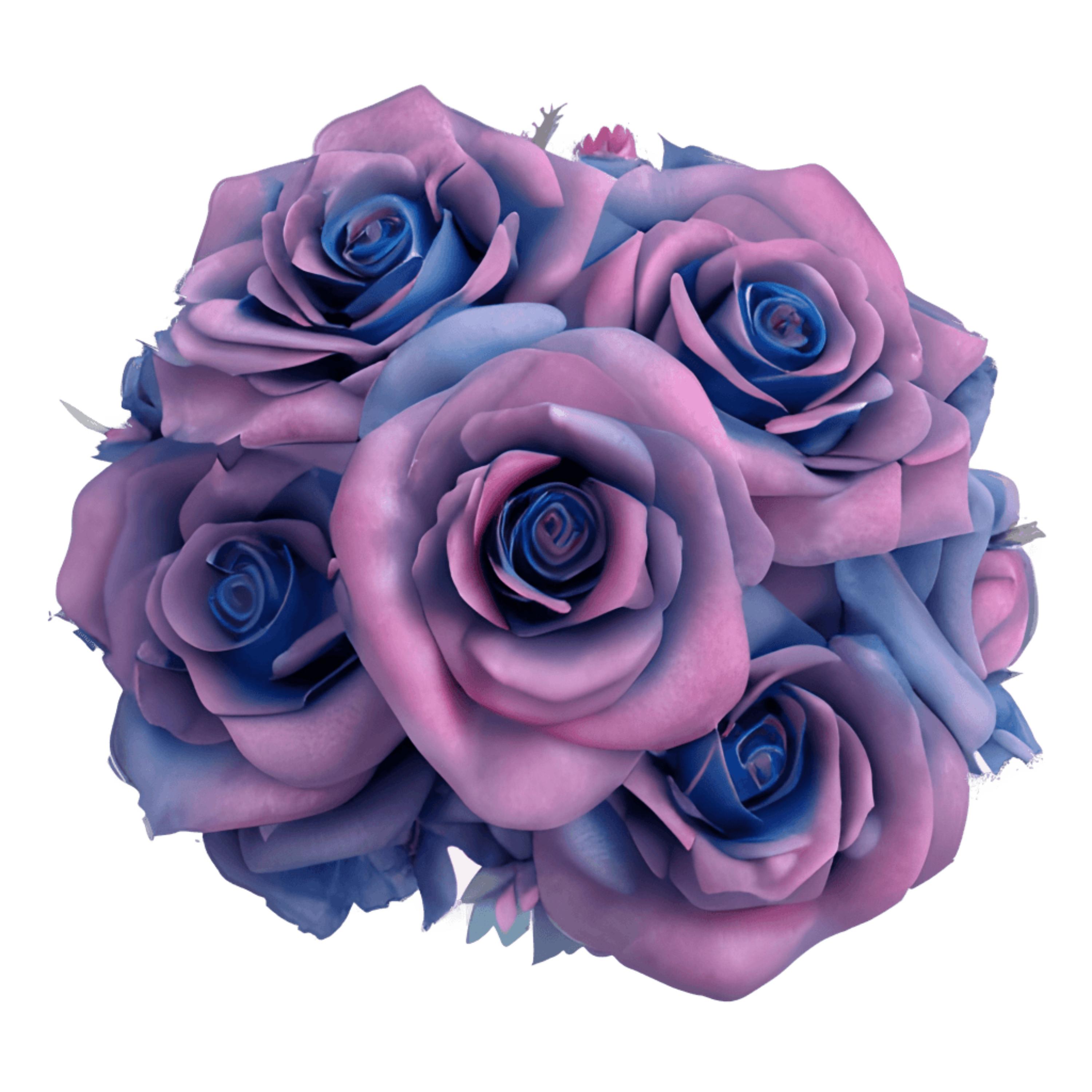 Bouquet Of Blue Roses artwork