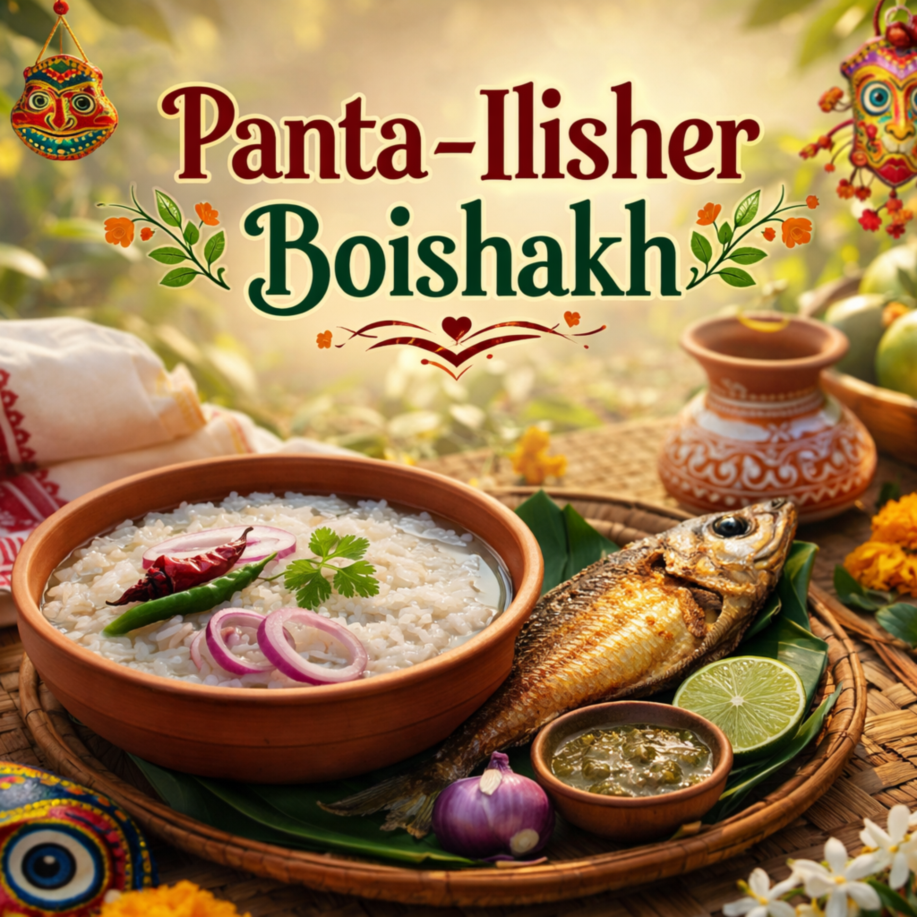 Panta-Ilisher Boishakh celebration artwork