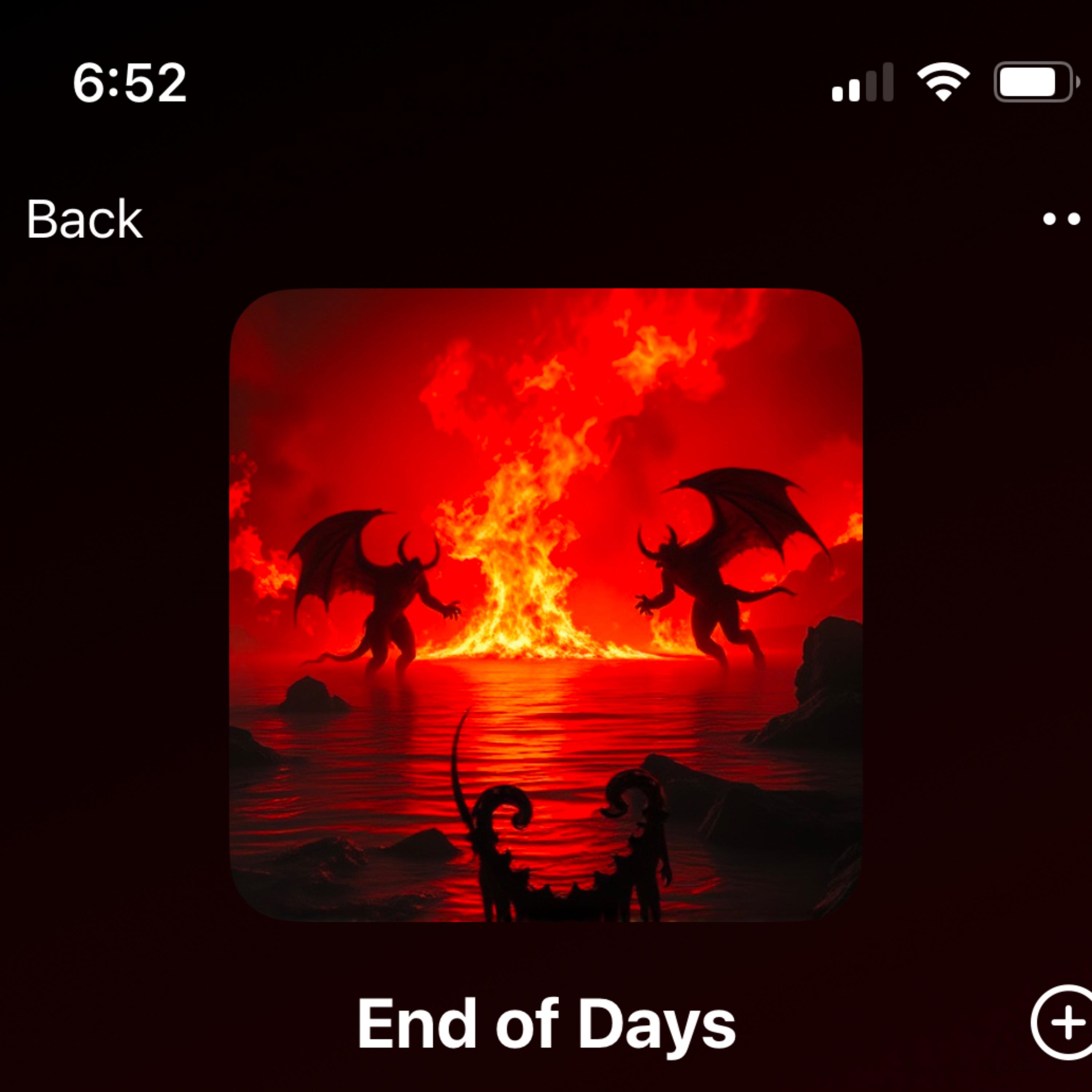 End of Days artwork