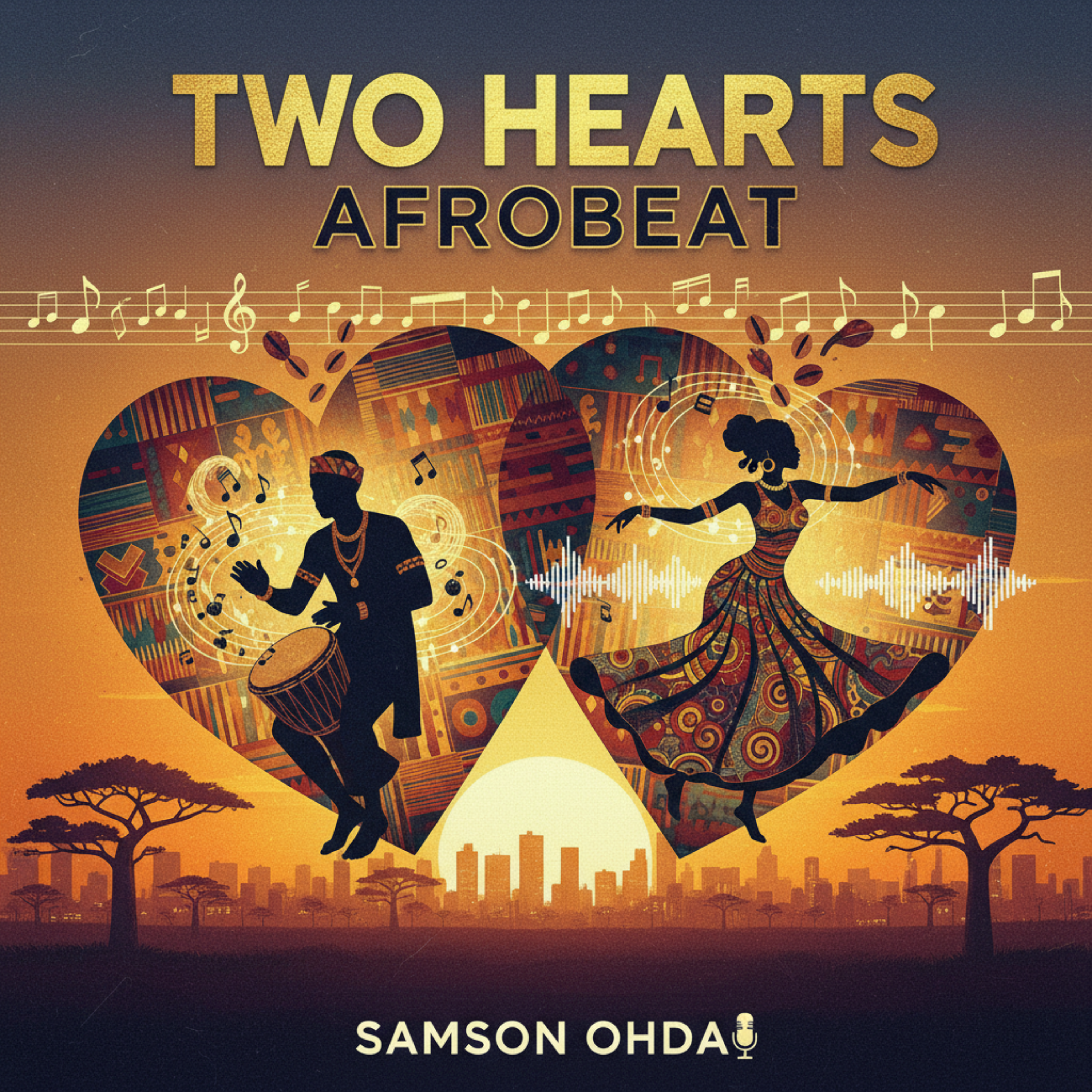 Two Hearts Afrobeat by Samson Ohda  cover art