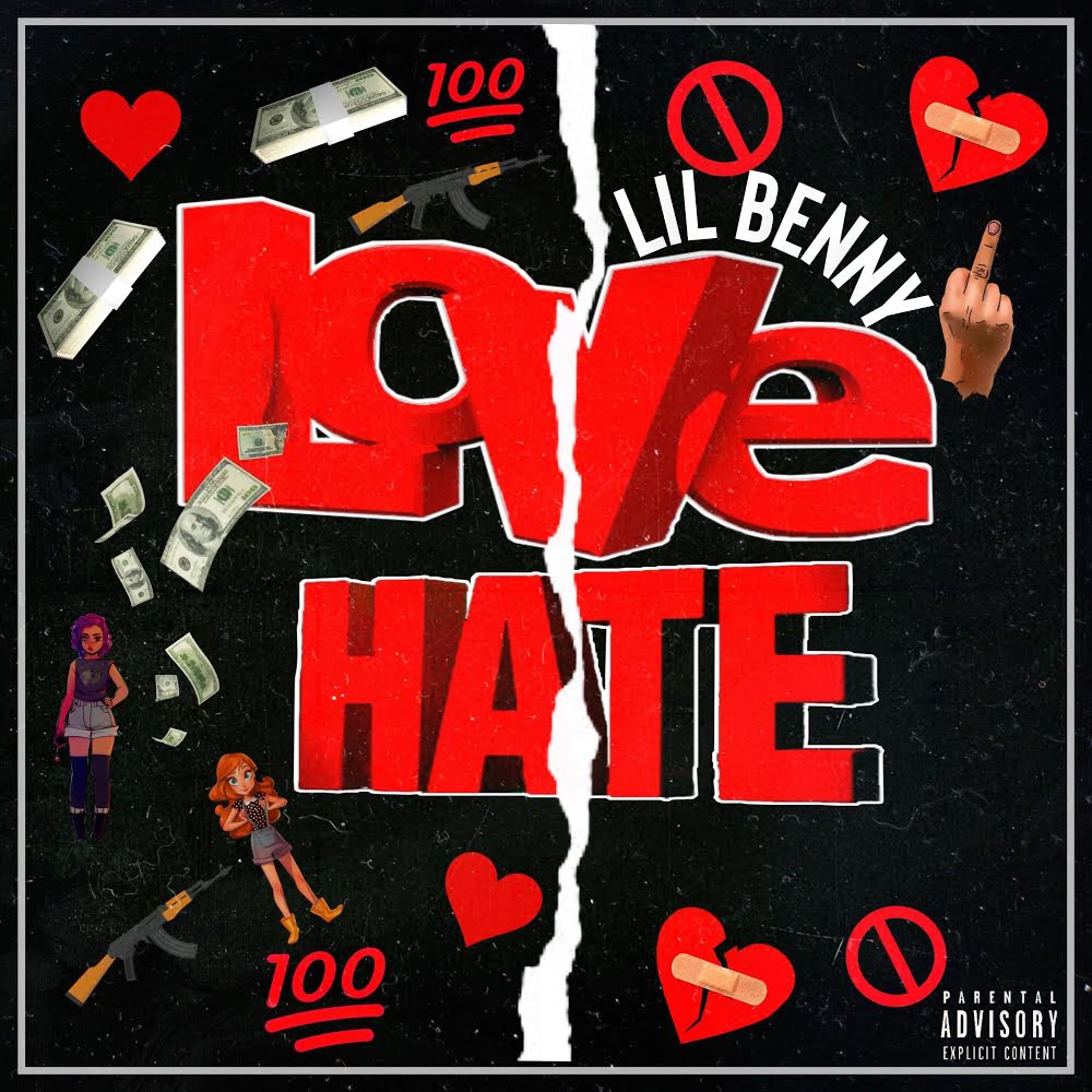 Love Me Or Hate Me by Lil Benny cover art