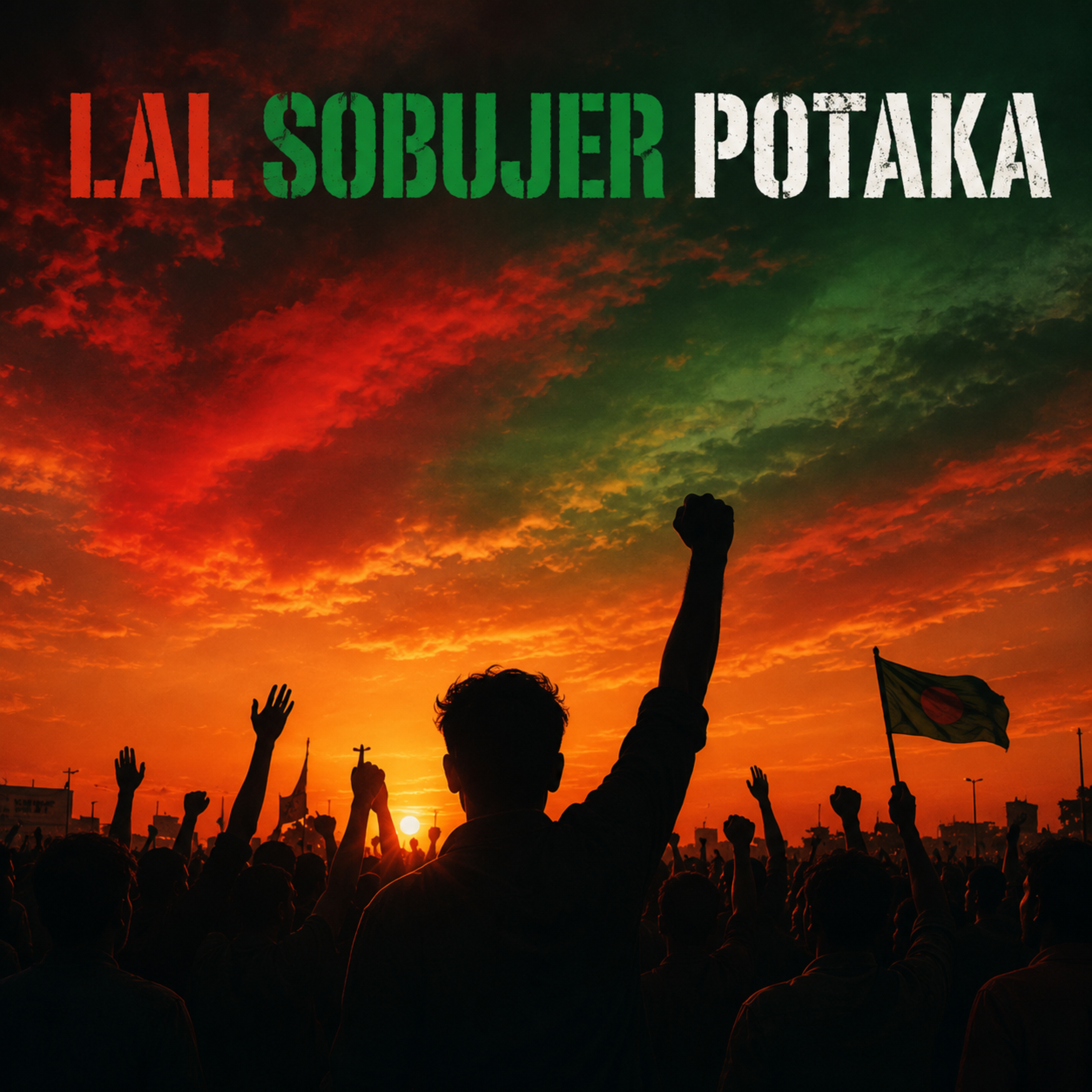 Lal Sobujer Potaka by Rabiul Karim cover art