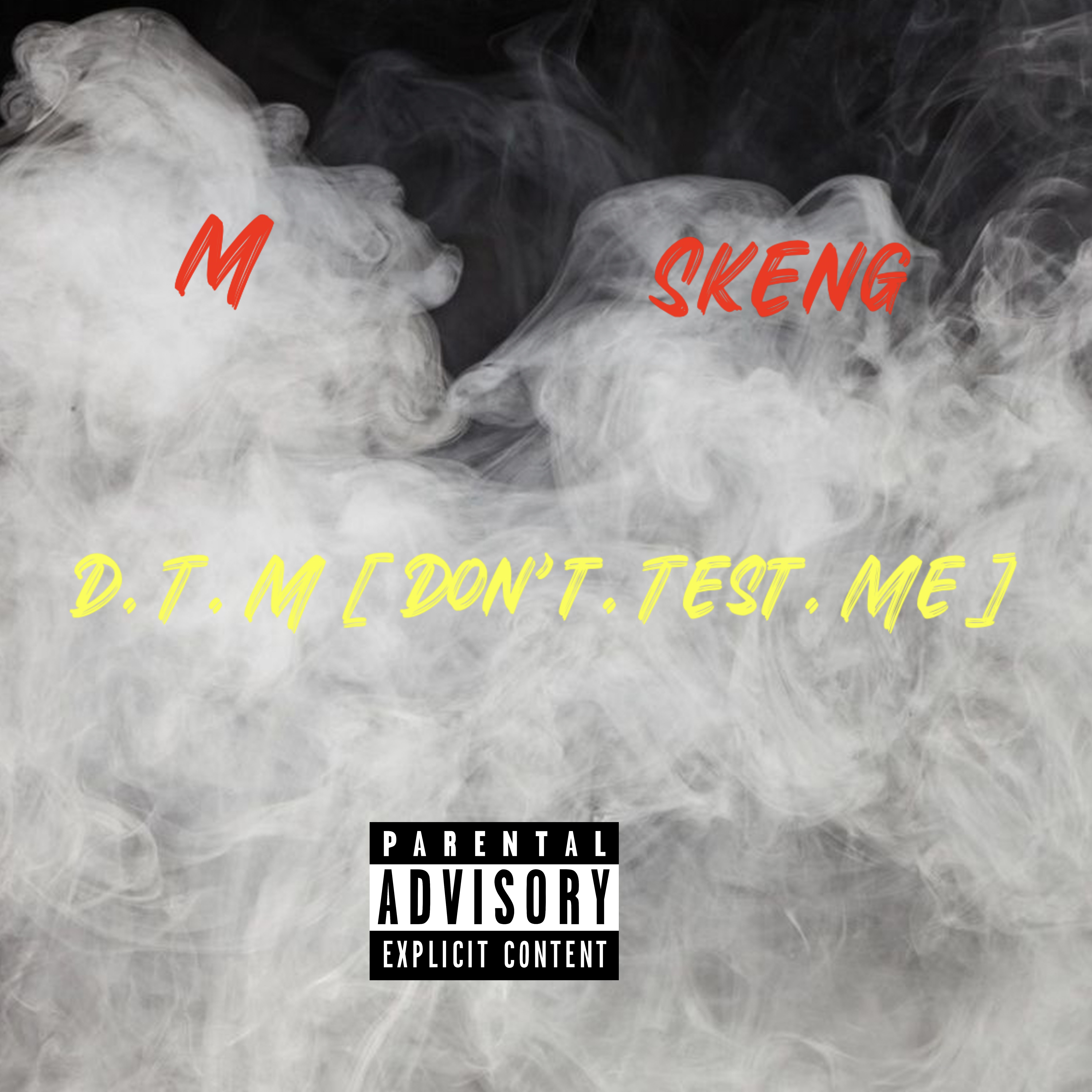 D. T. M [Don't. Test. Me] artwork