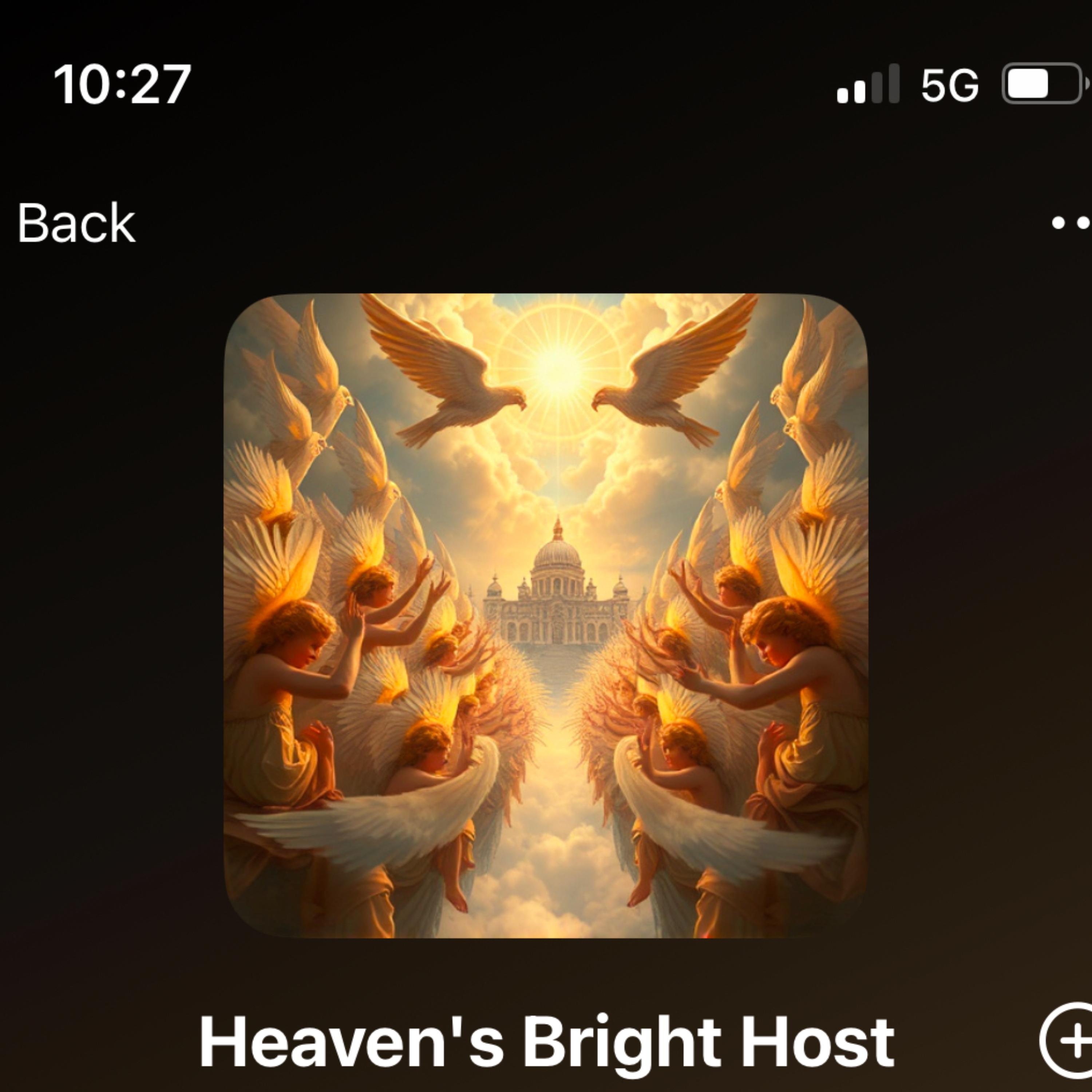 Heaven’s Bright Host artwork
