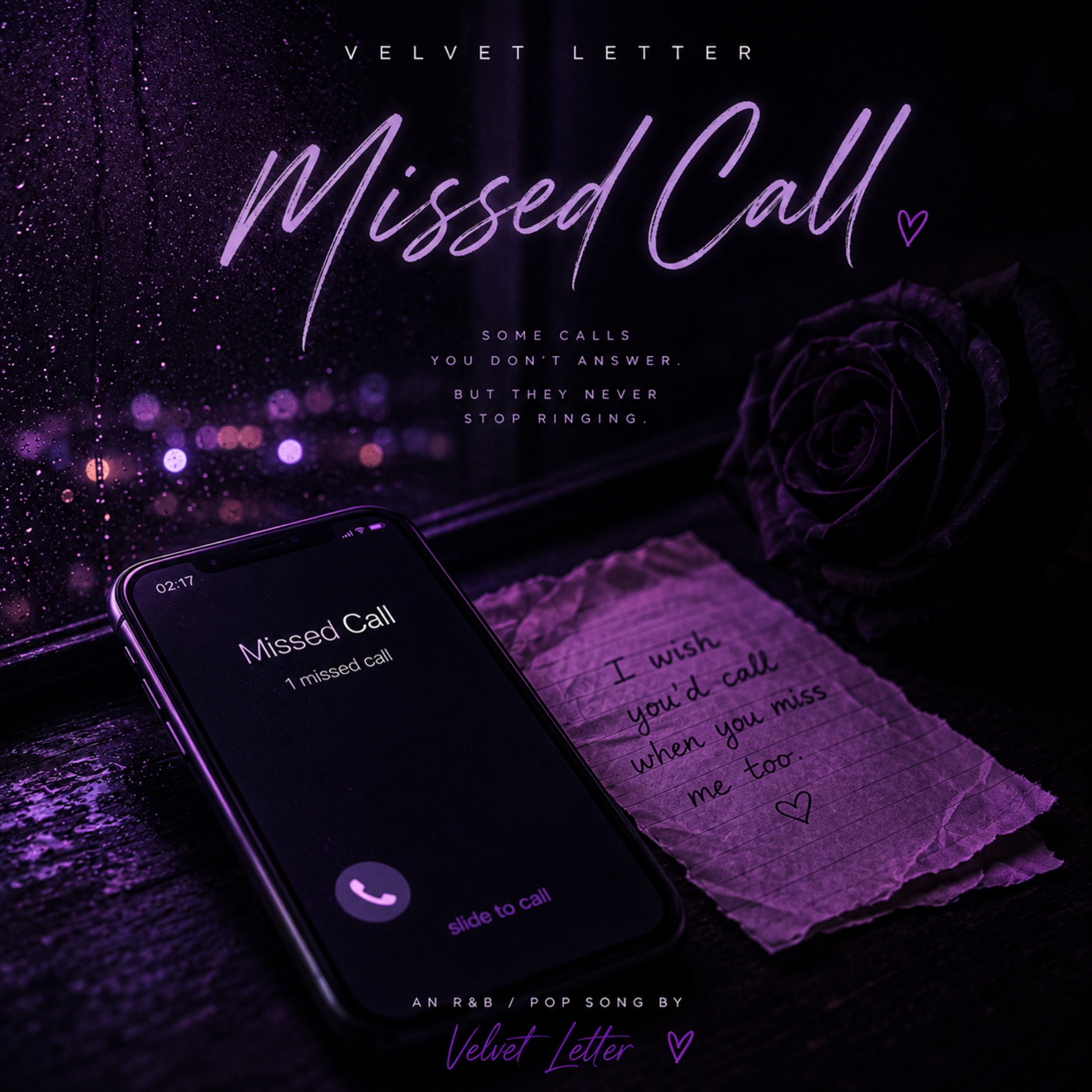 Missed Call by velvet letter cover art