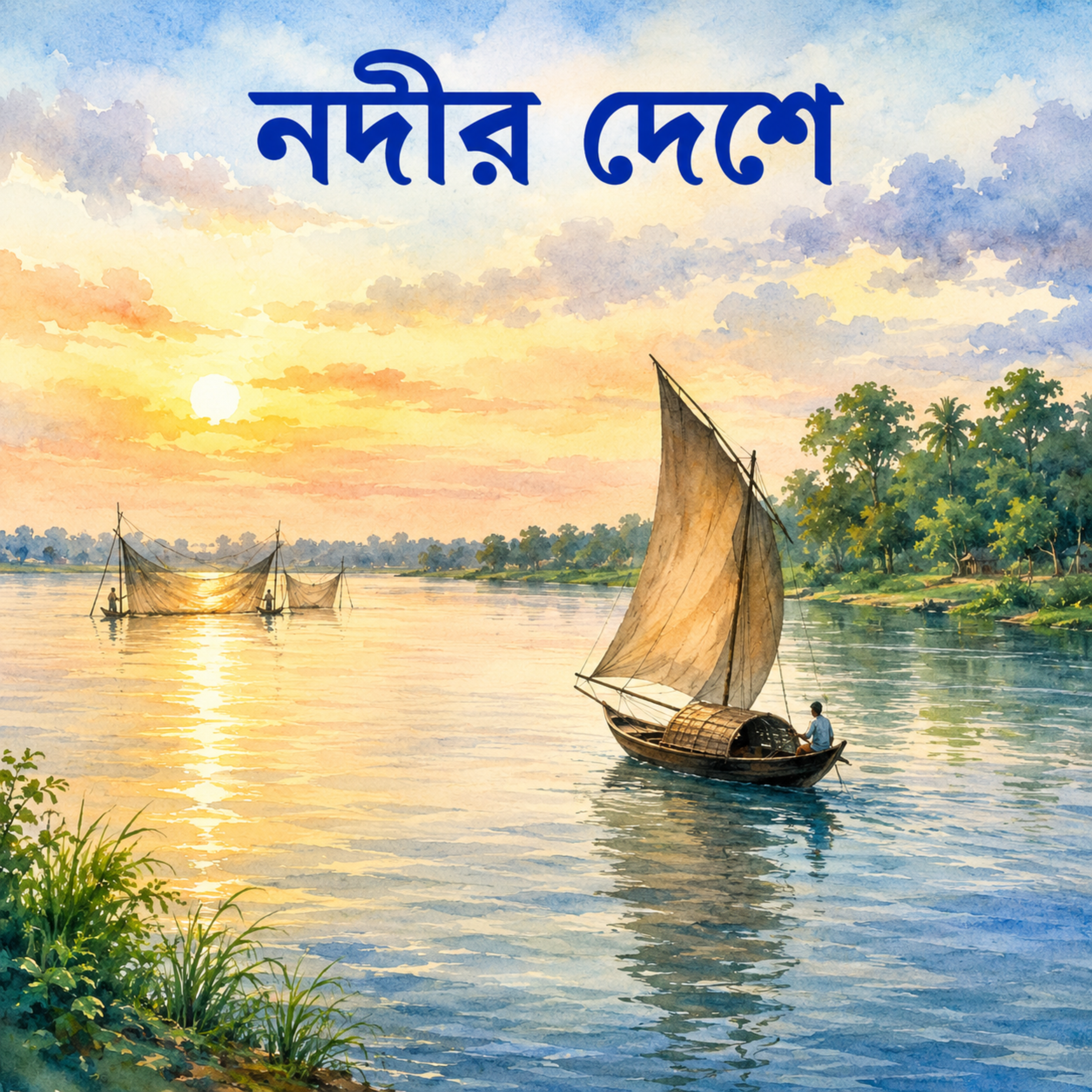 নদীর দেশে (Nodir Deshe) by Rabiul Karim cover art