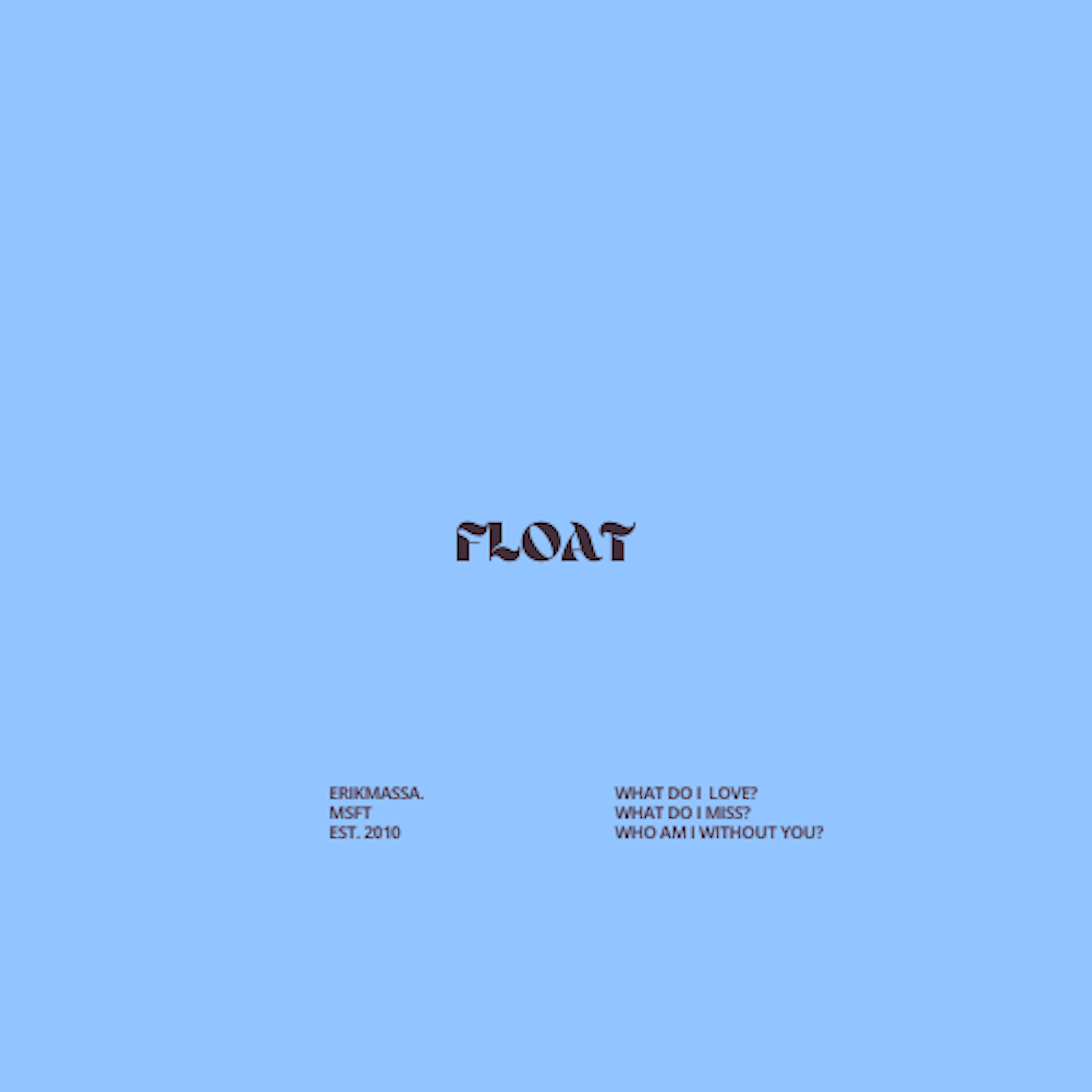 FLOAT artwork