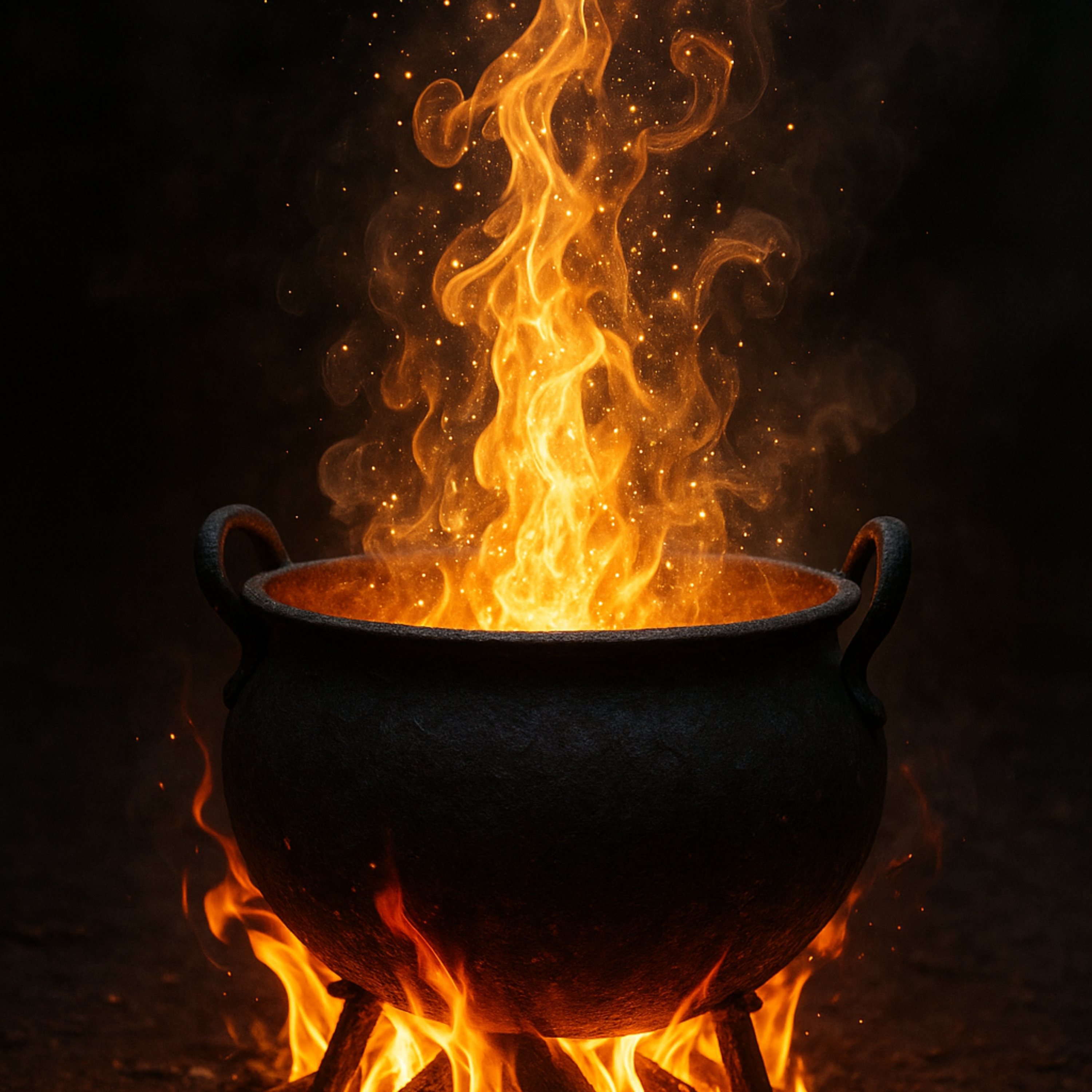 Caldron on Fire artwork