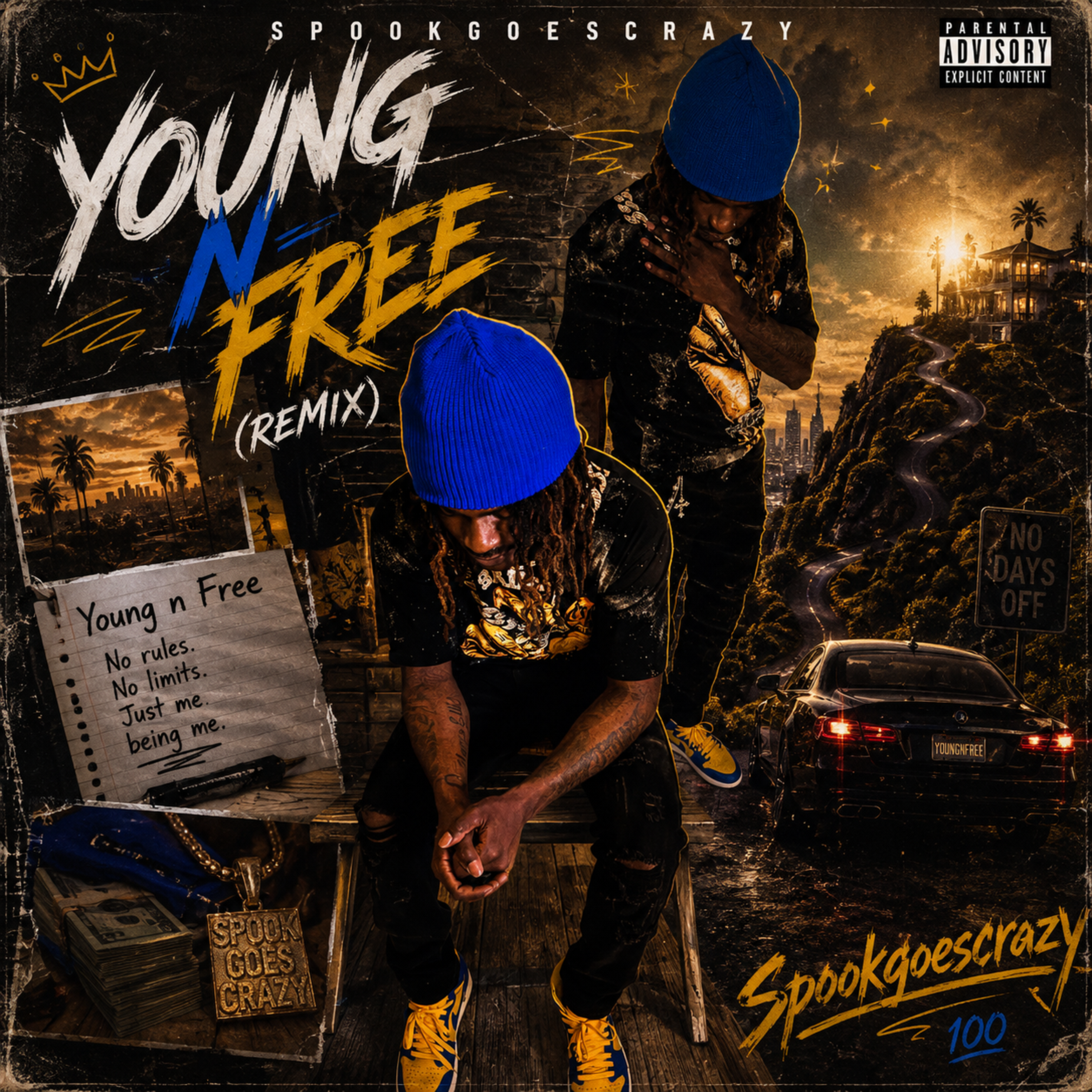 Young N Free (remix) by SpookgoesCrazy cover art