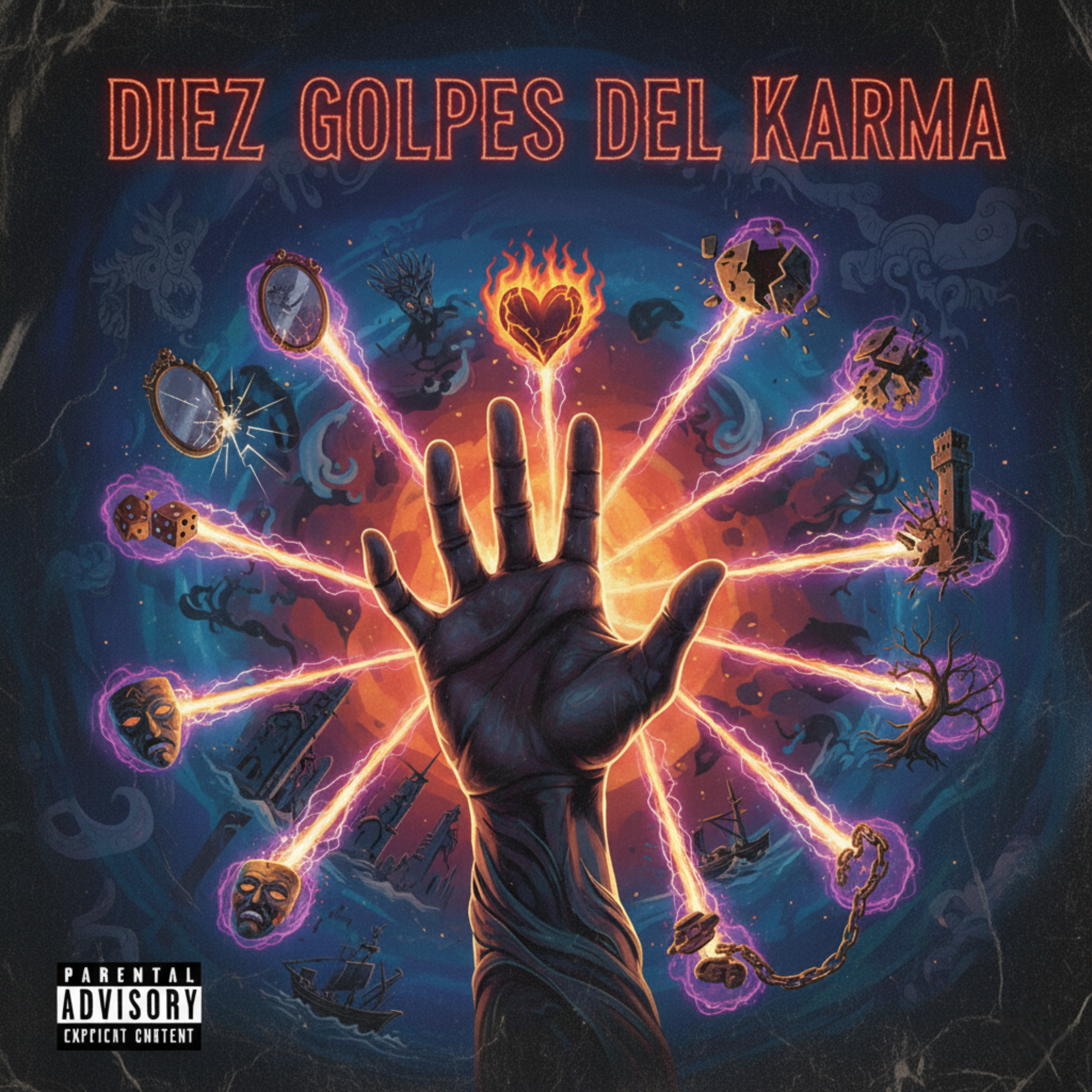Diez Golpes del Karma artwork