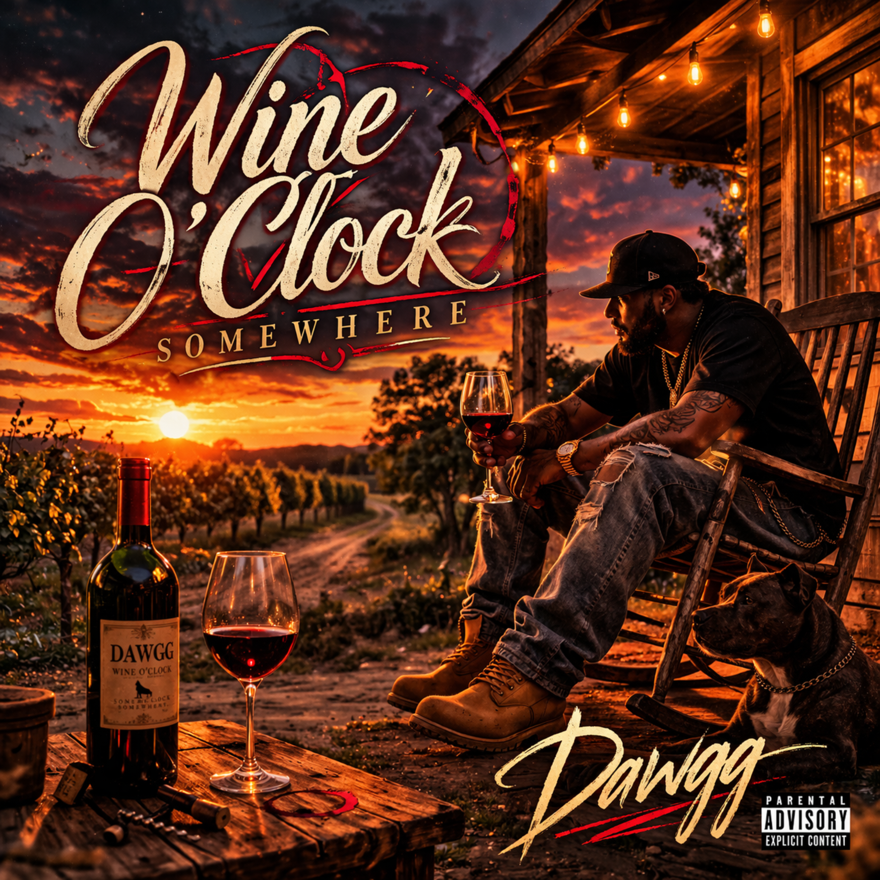 Wine O'Clock Somewhere artwork