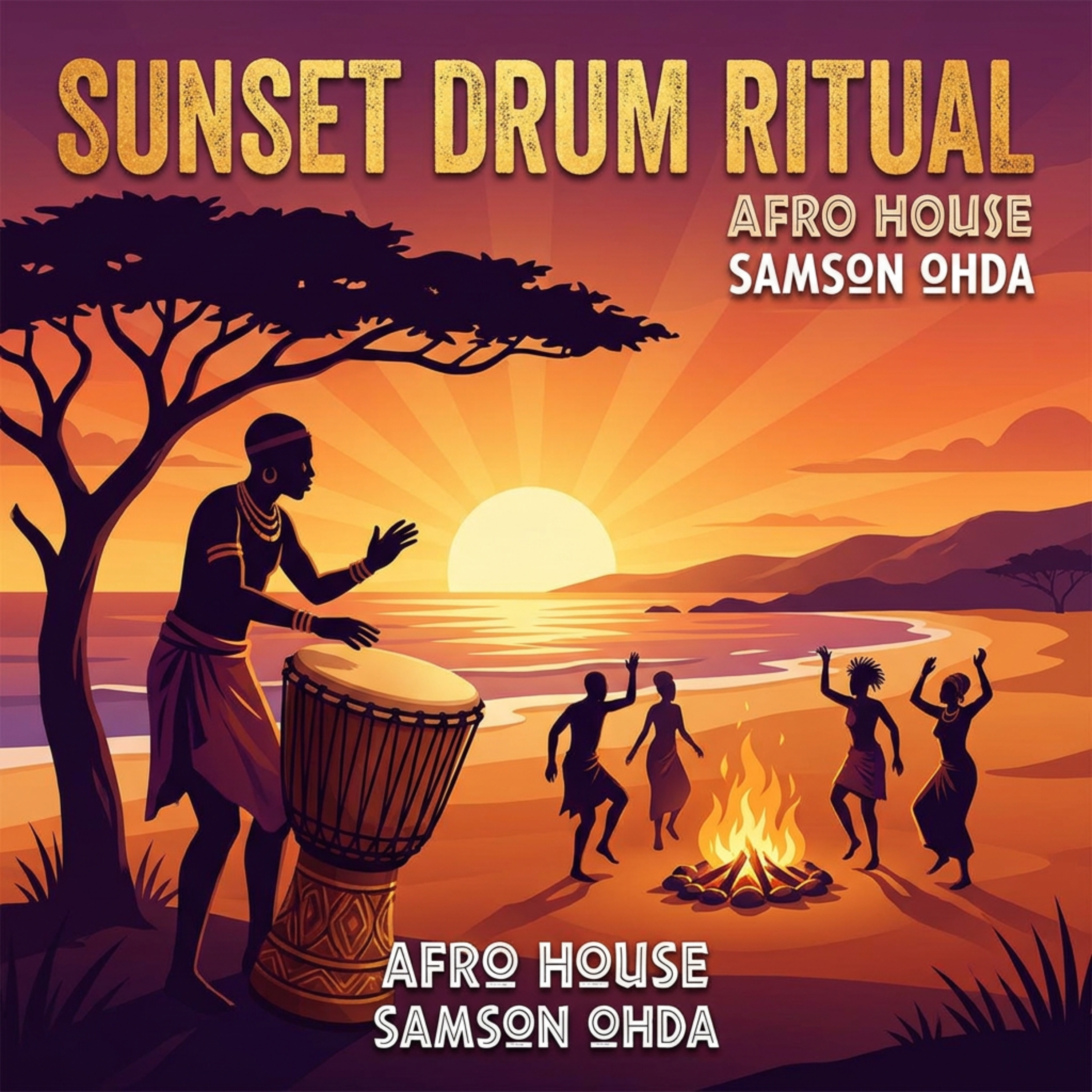 Sunset Drum Ritual by Samson Ohda  cover art