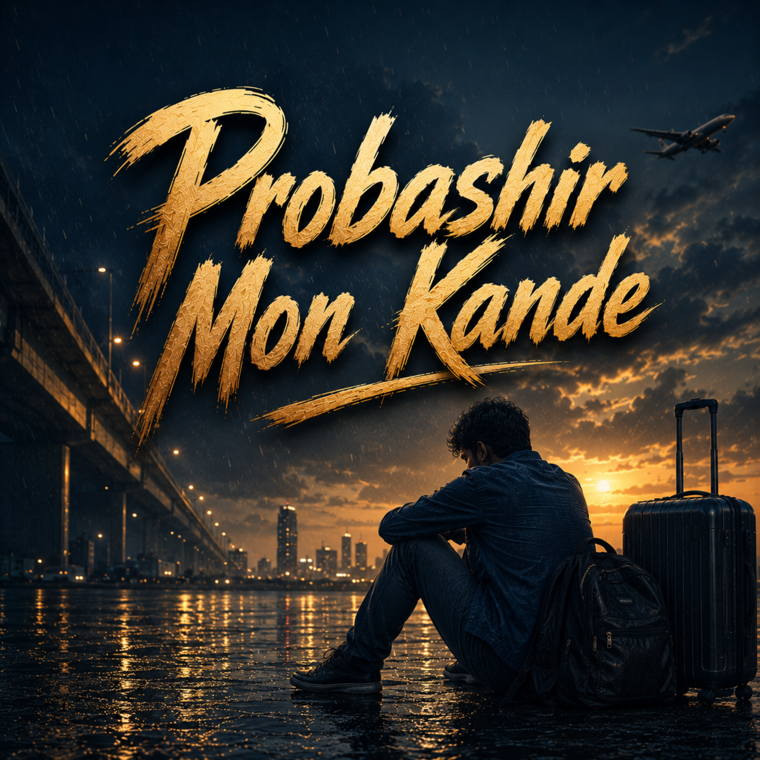 Probashir Mon Kande artwork