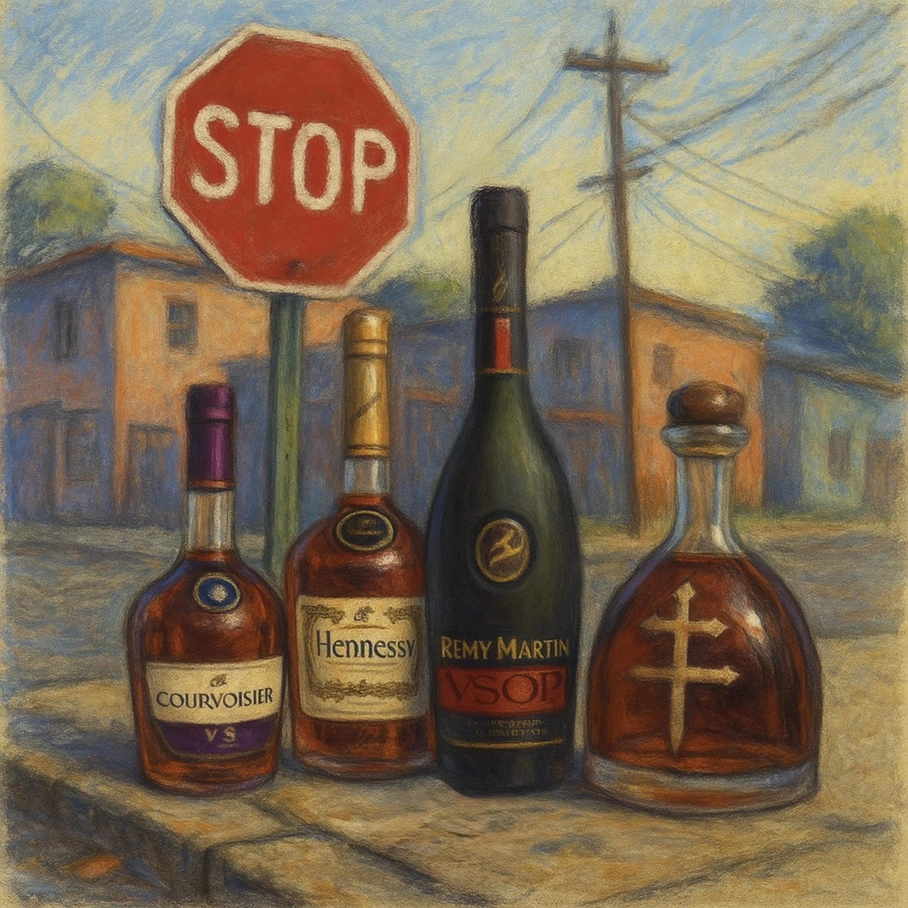 Cognac On Da Curb artwork