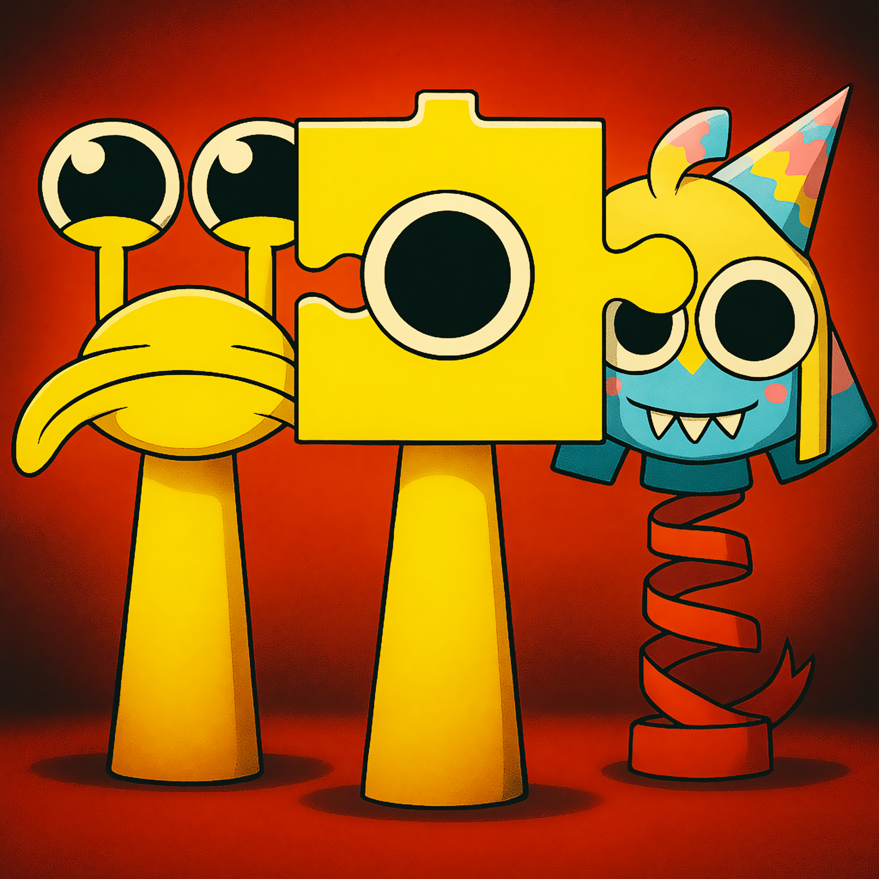 Sprunki Mr Puzzle Yatta Seline Phase 4 artwork