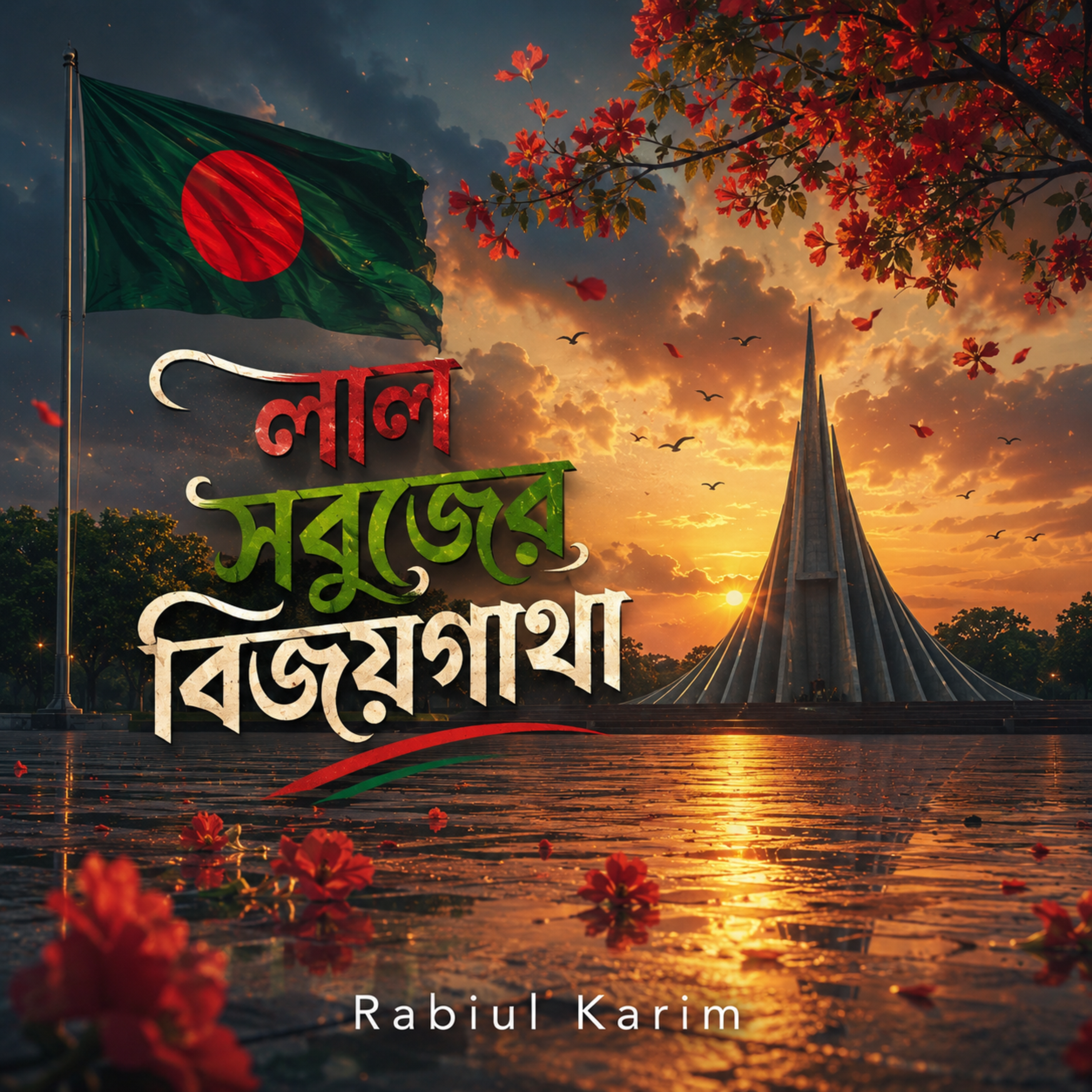 লাল সবুজের বিজয়গাথা by Rabiul Karim cover art
