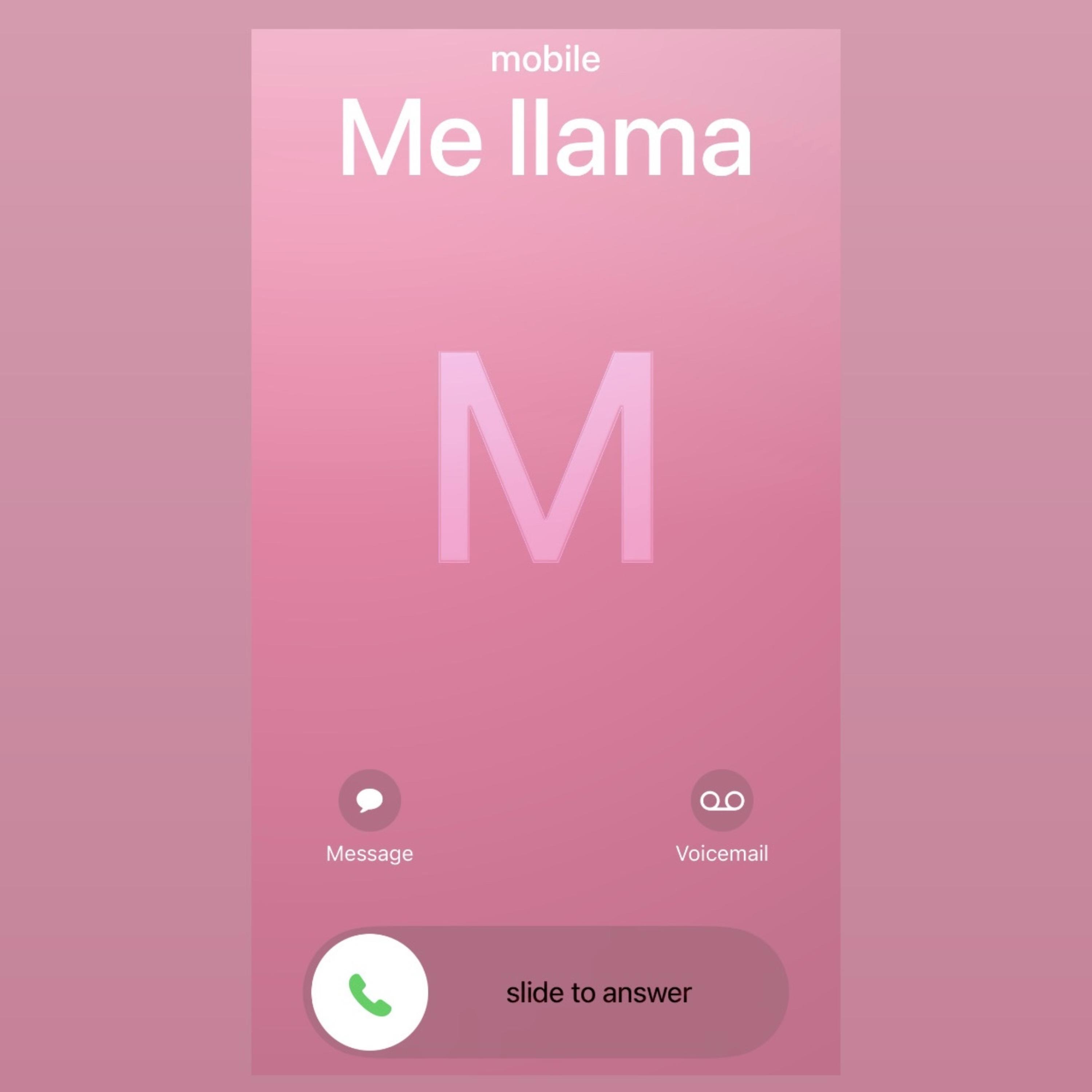 Me Llama artwork