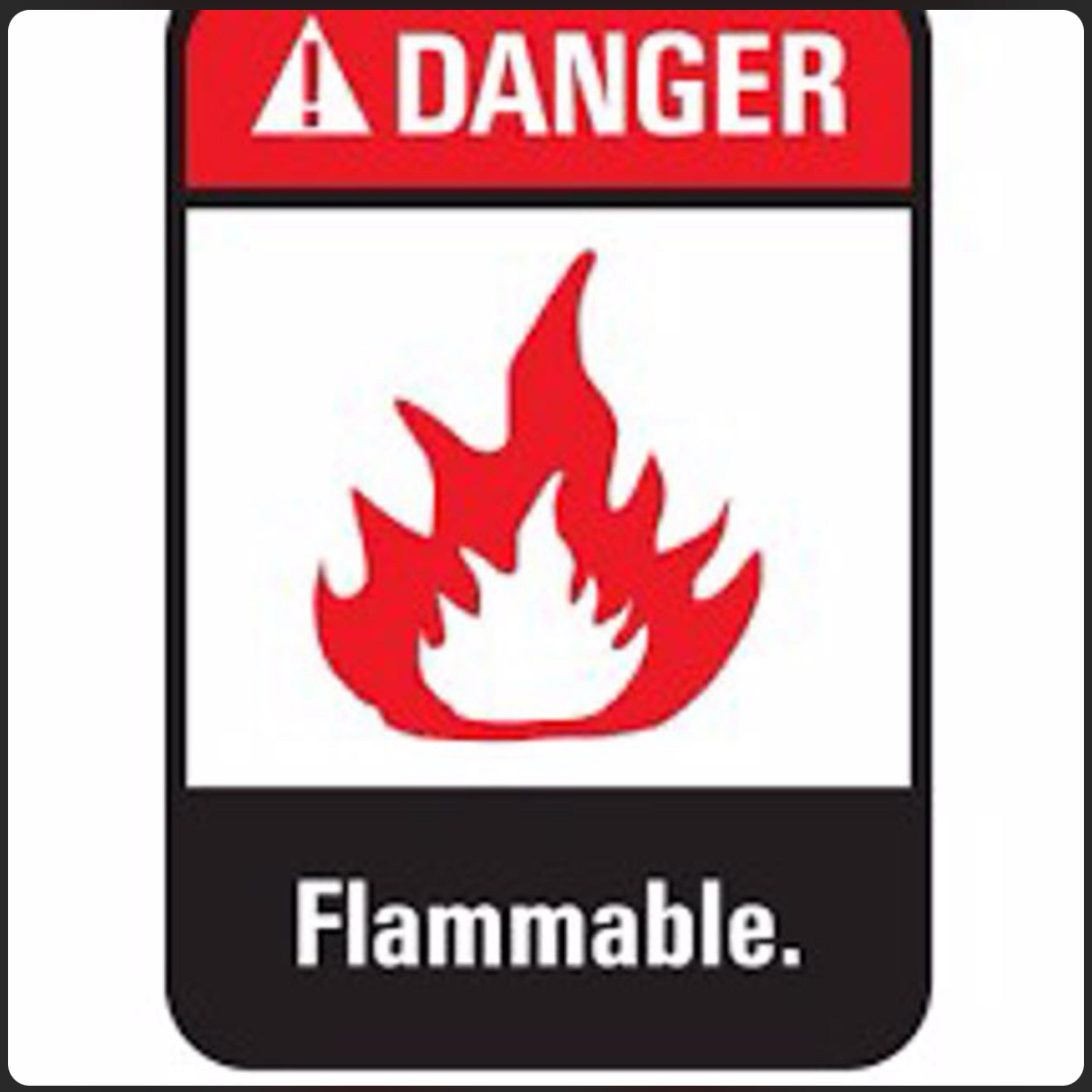 Flammable artwork