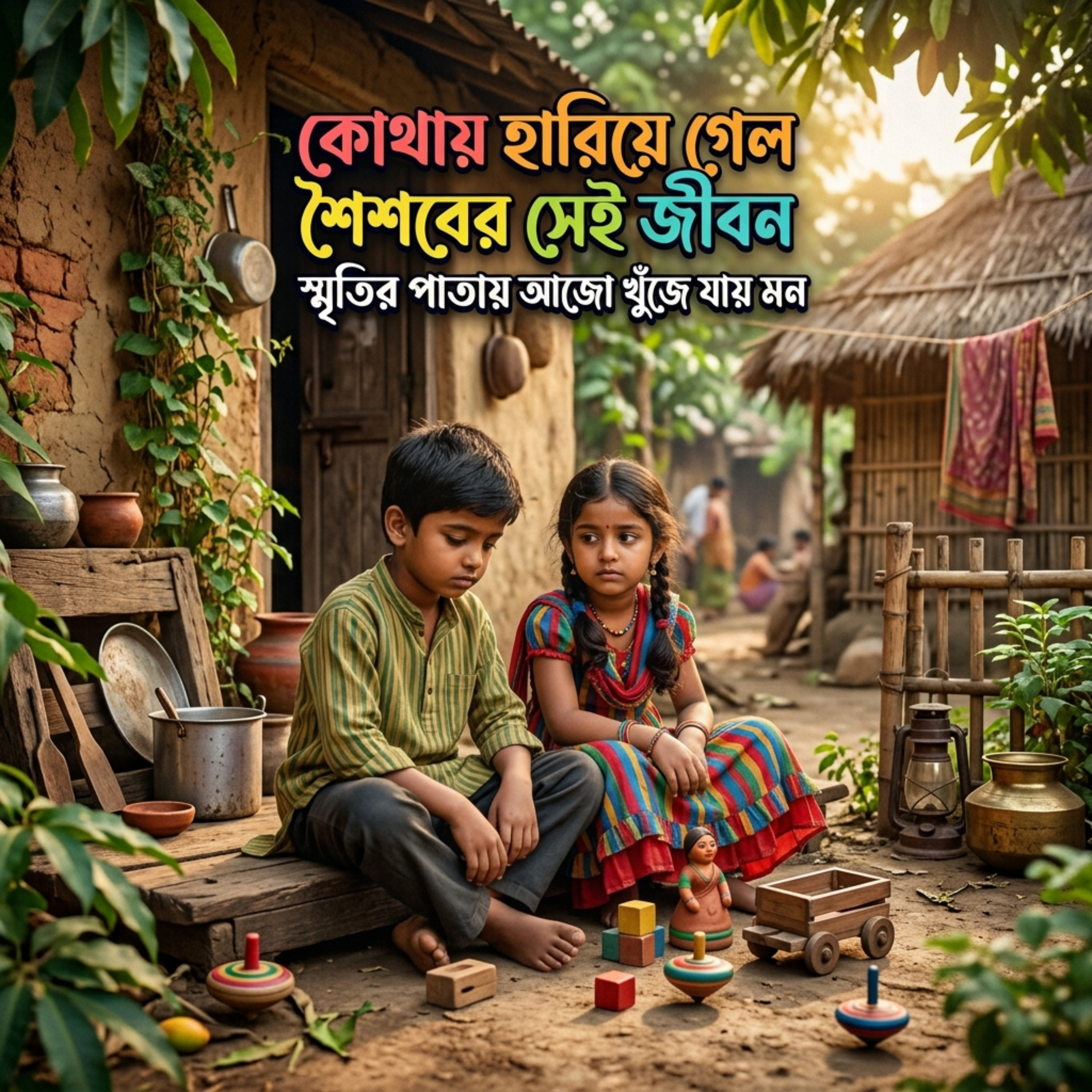 কোথায় হারিয়ে গেল শৈশবের সেই জীবন স্মৃতির পাতায় আজো খুঁজে যায় মন Kothay Hariye Gelo Shoishober Shei Jibon Smritir Patay Ajo Khuhje Jay Mon by Mubin TusHar cover art