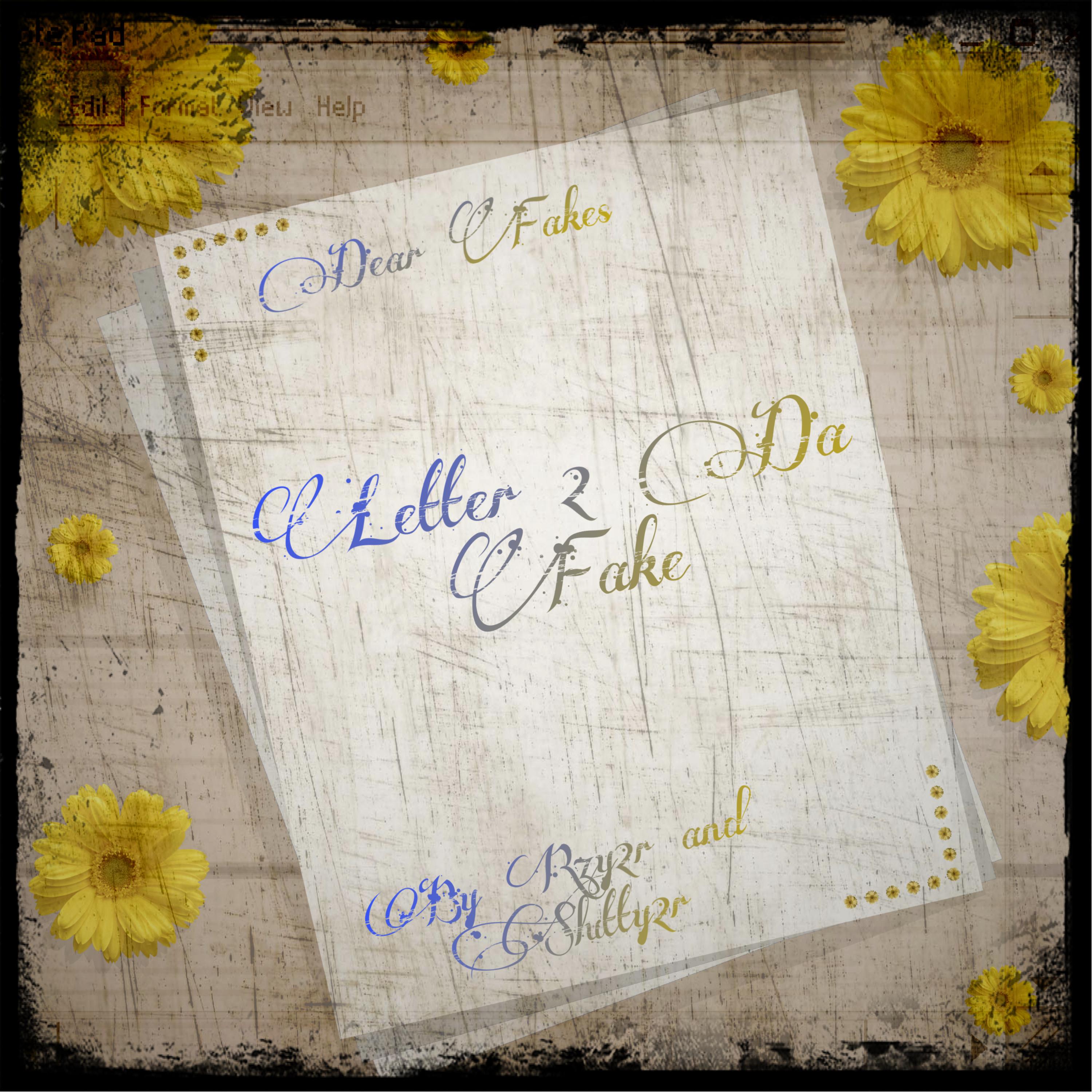 Letter 2 Da Fake artwork