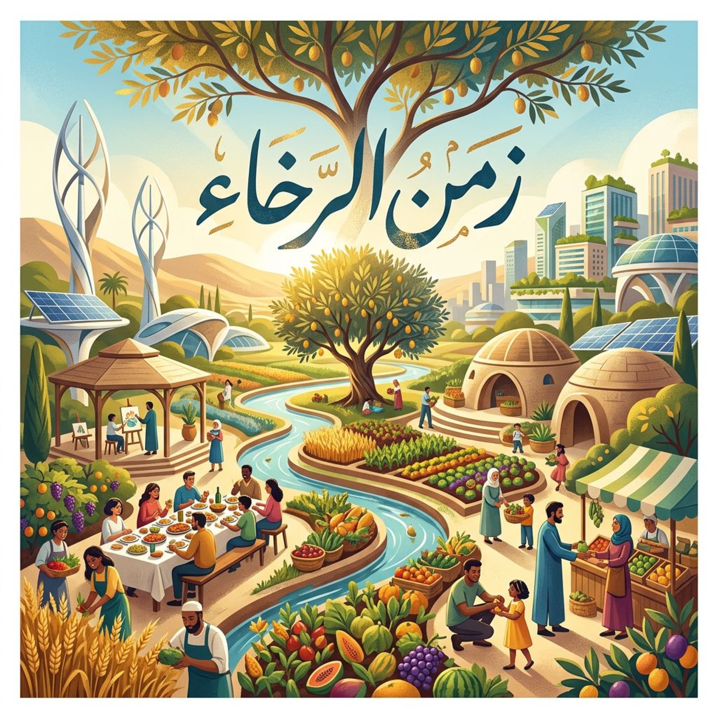 زمن الرخاء by Lunbi cover art