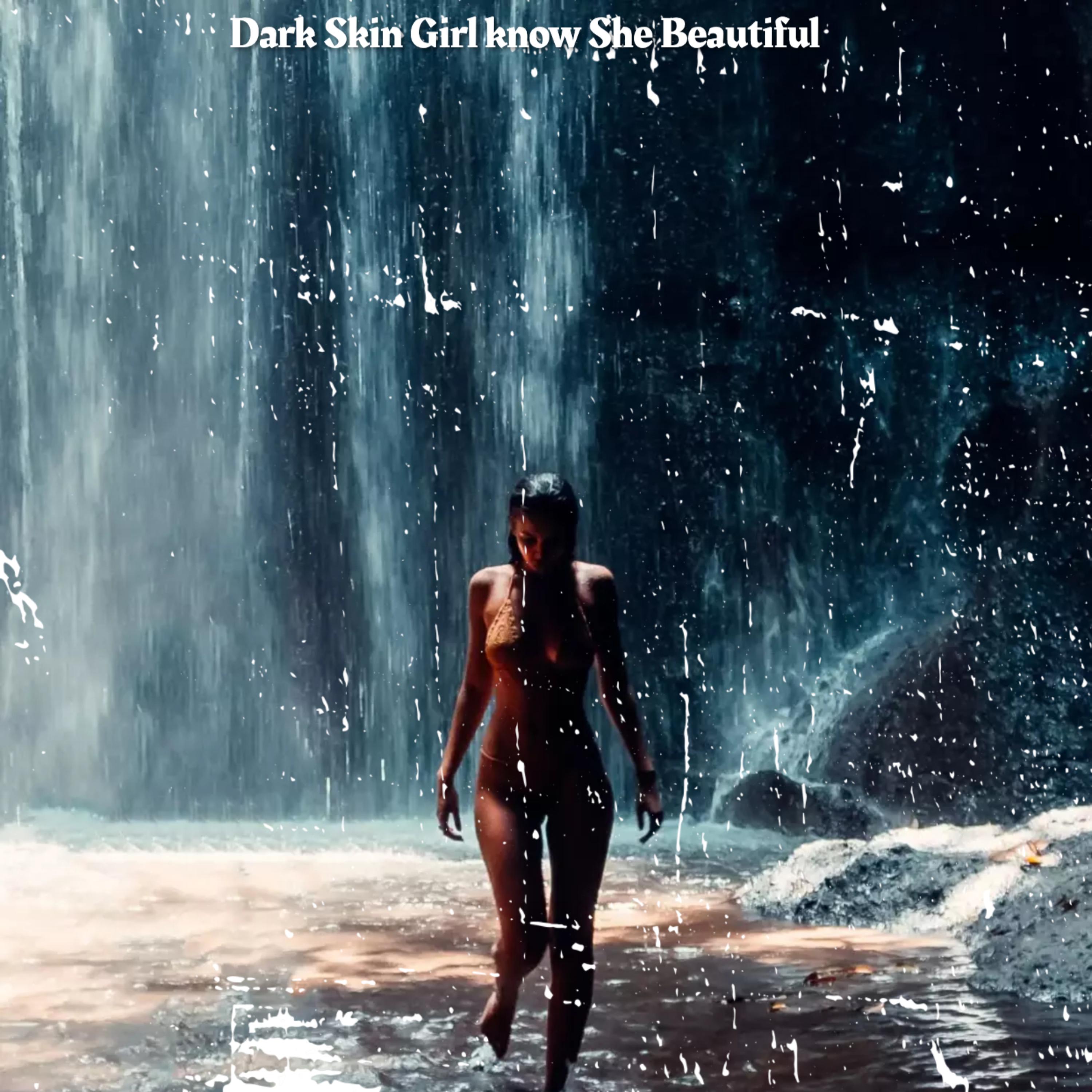 Dark Skin Girl know She Beautiful artwork