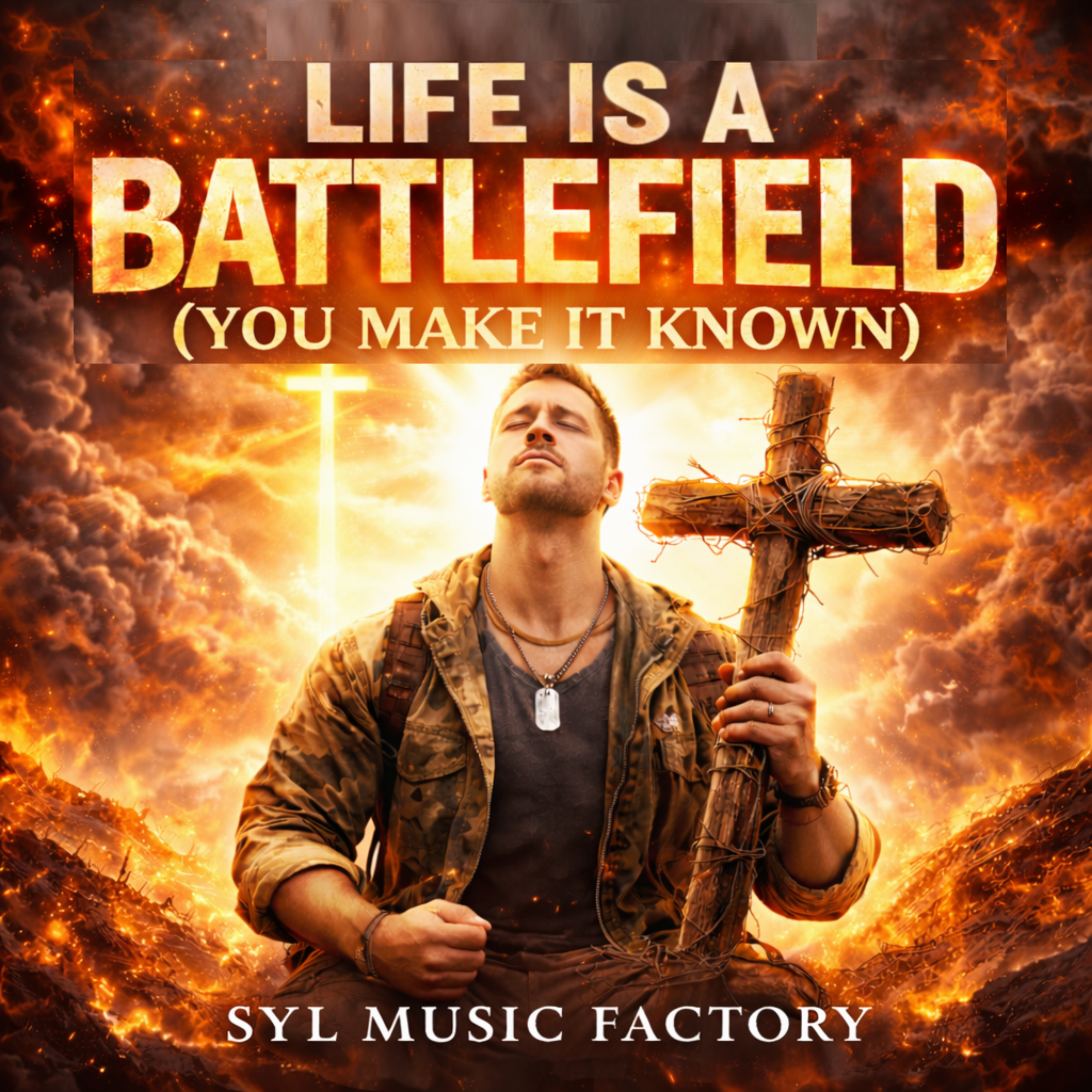 LIFE IS A BATTLEFIELD artwork