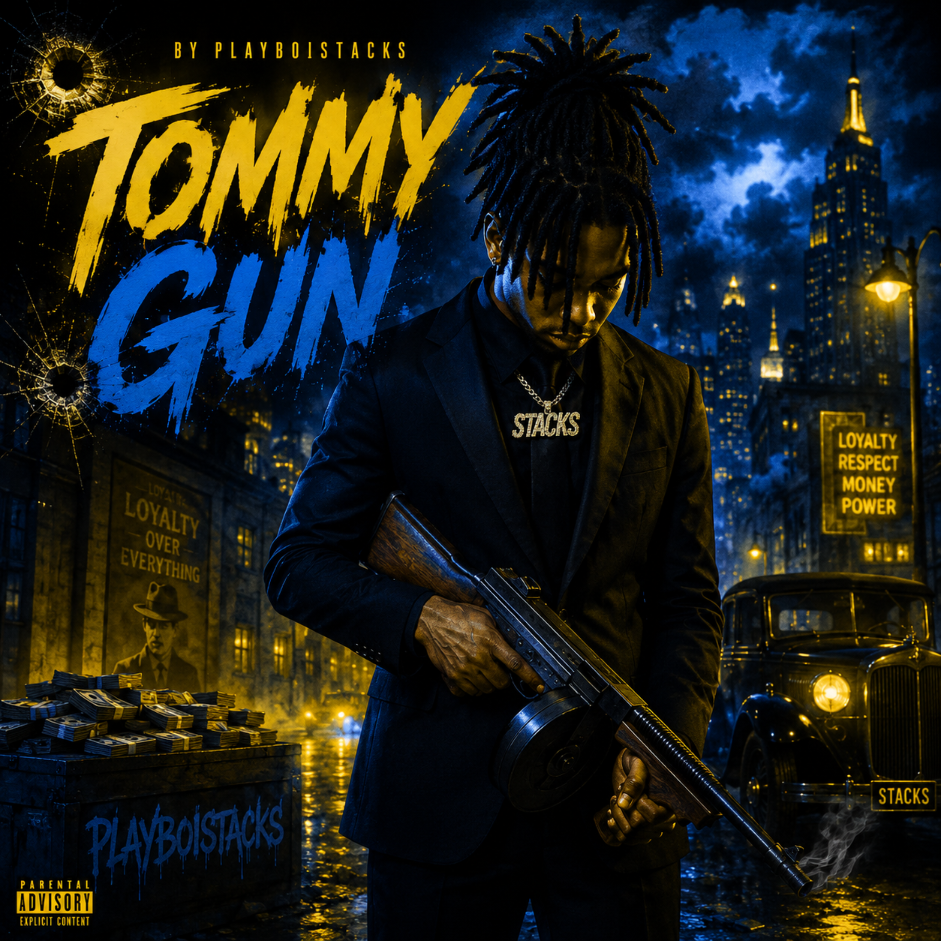 Tommy Gun by Playboistacks cover art