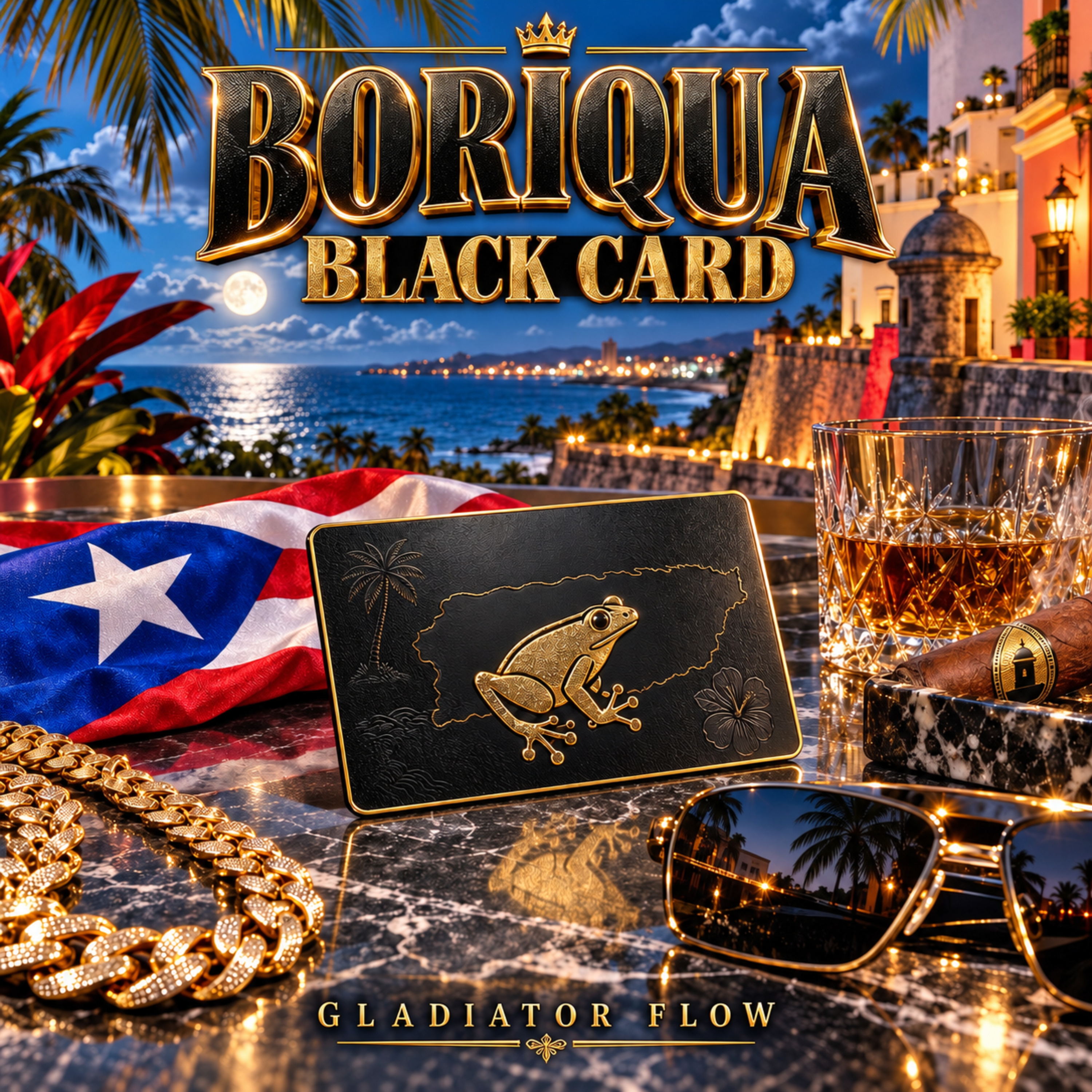 Boriqua Black Card by Gladiator Flow cover art