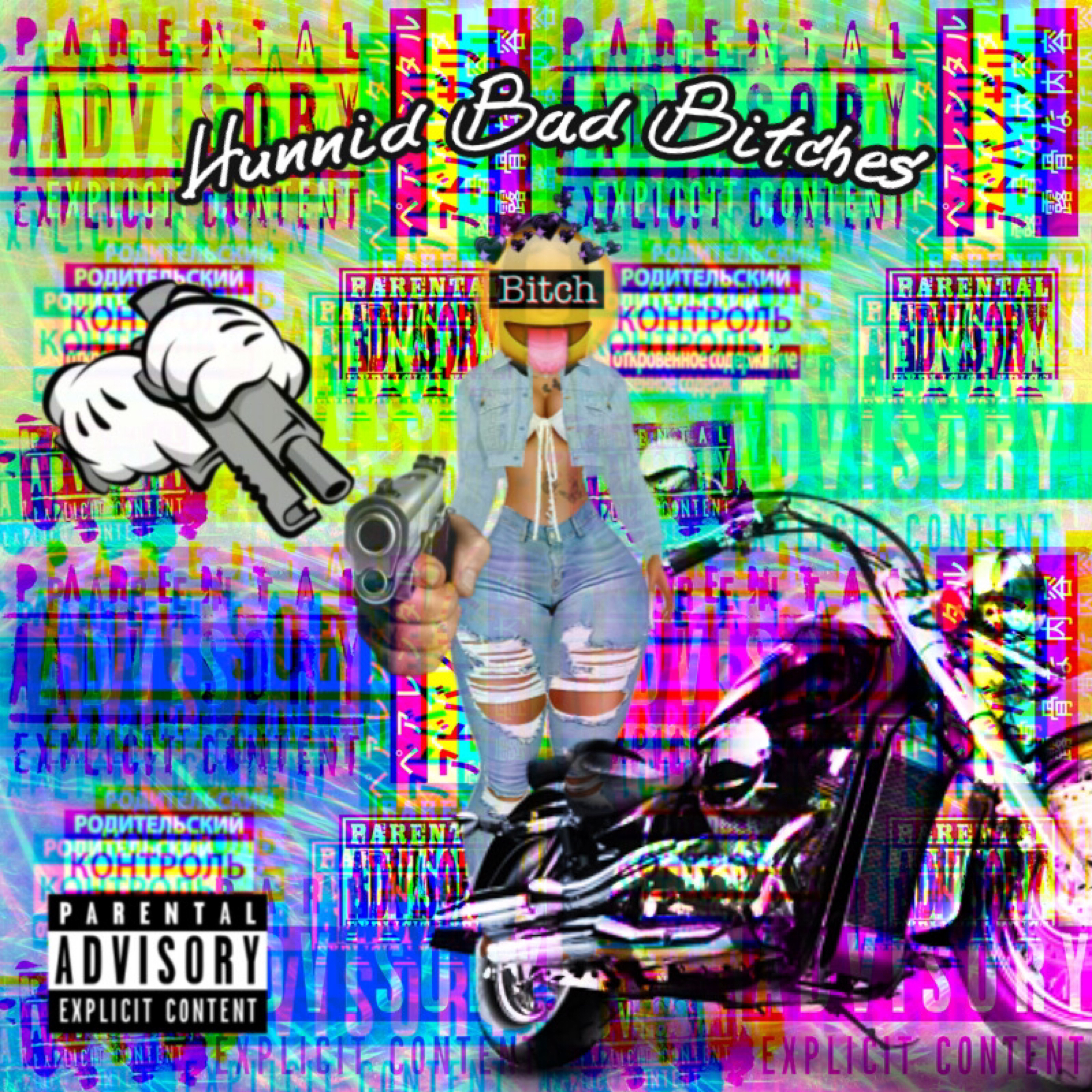 Hunnid Bad Bitchez artwork