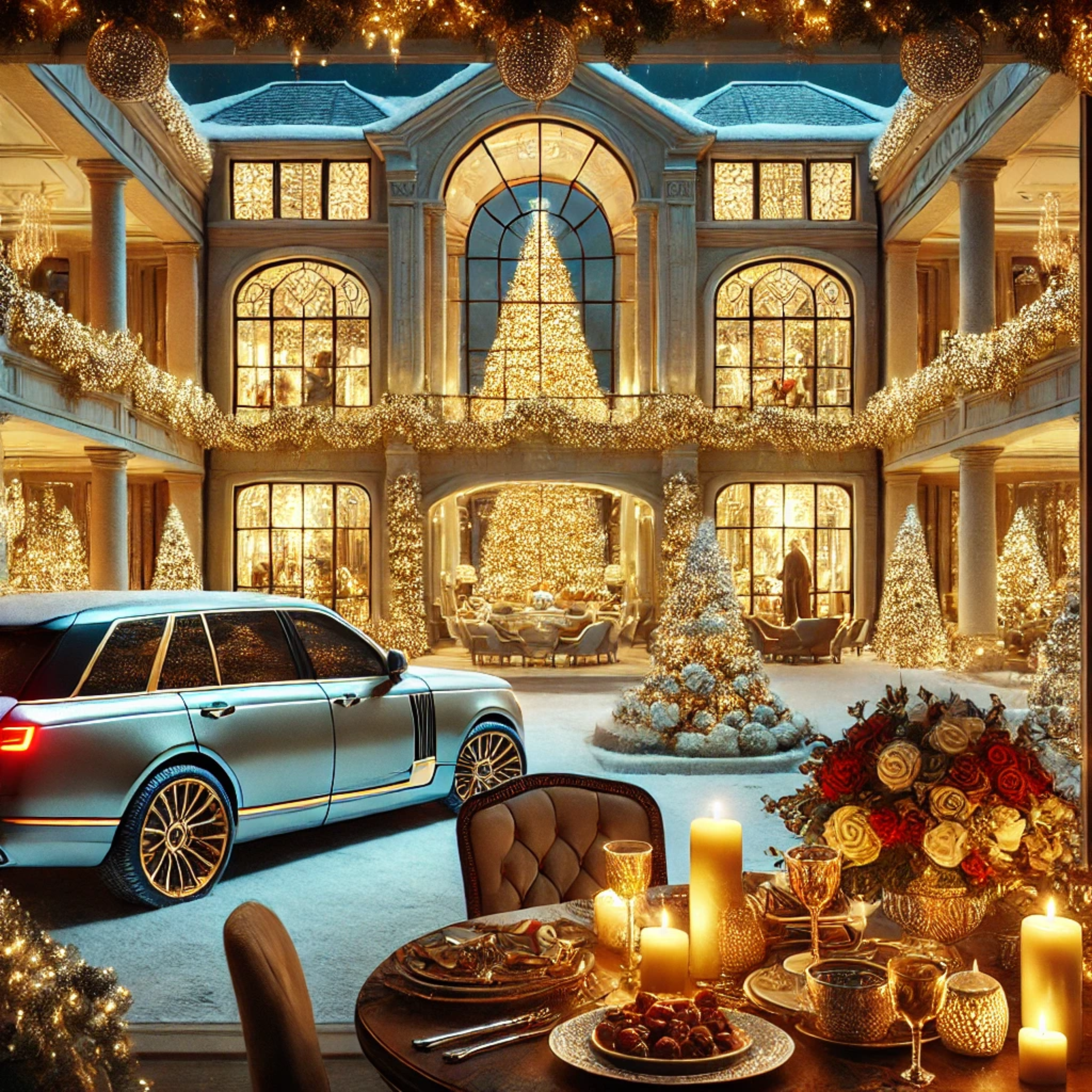 Billionaire Christmas artwork