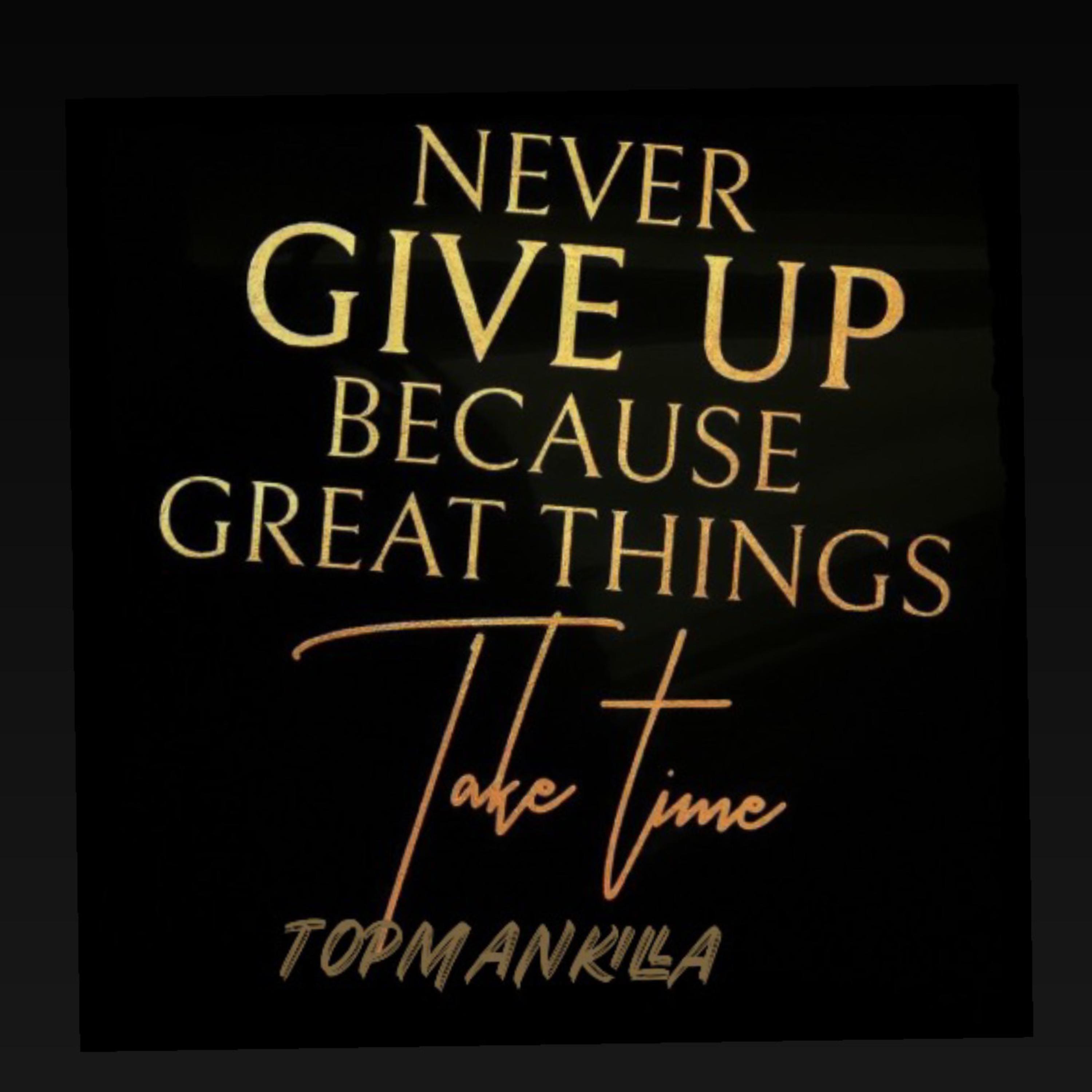 NEVER GIVE UP artwork