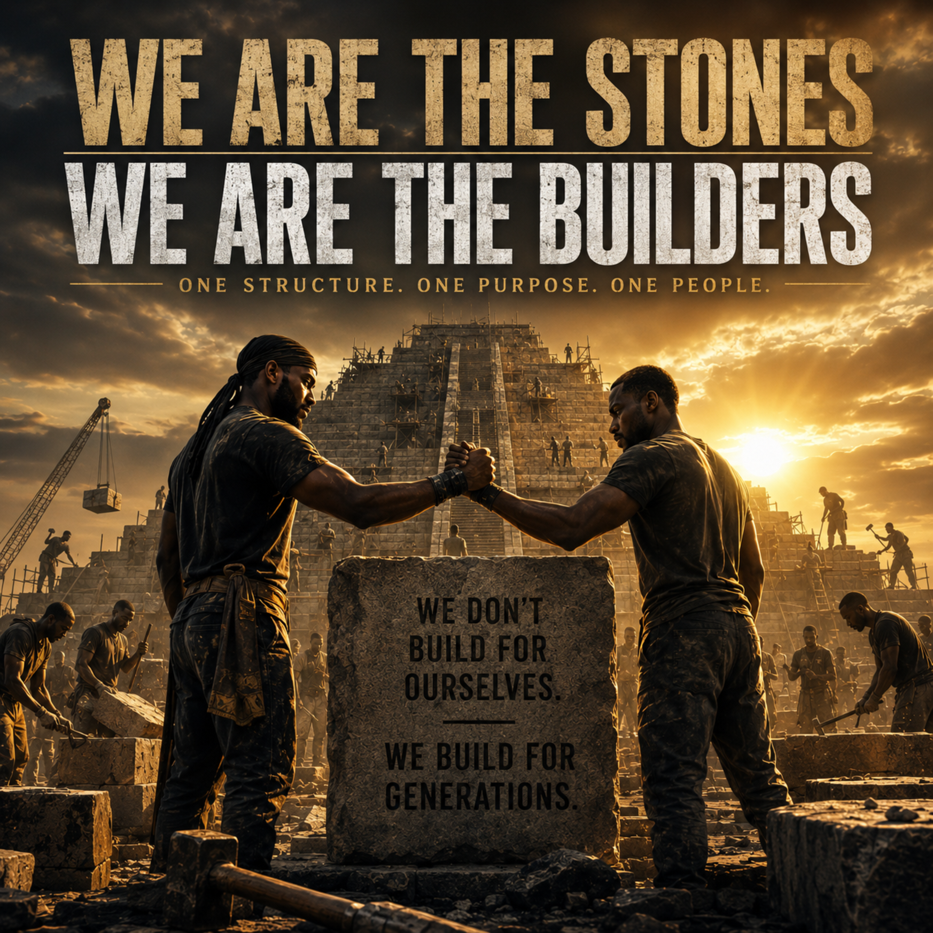 We are the Stones we are the Builders by Bro. Haroon Kelkara cover art
