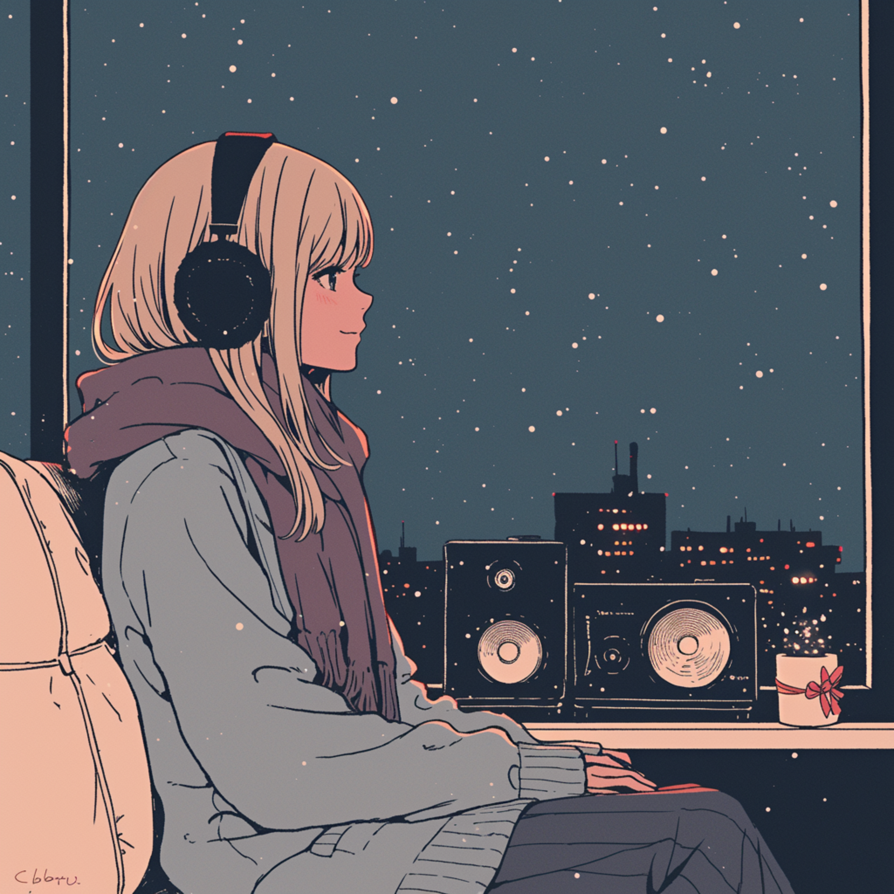 Lo fi winter artwork